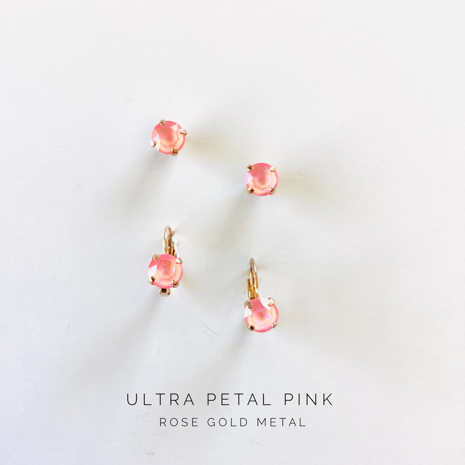 8mm Drop OR Post in Ultra Petal Pink