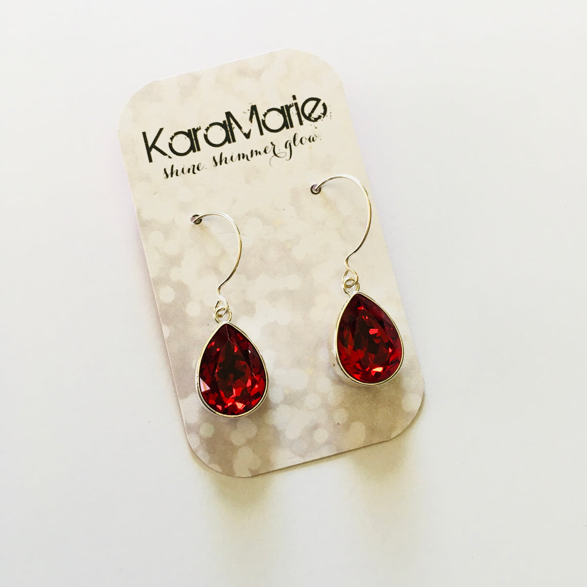 Large Cushion Teardrop Earrings - KaraMarie Boutique