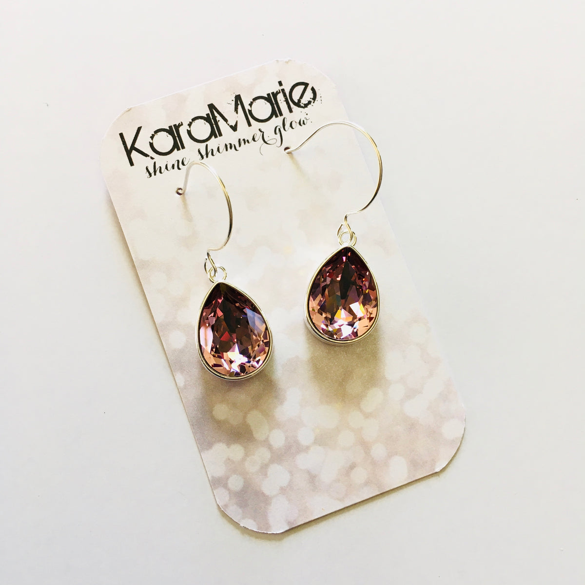 Large Cushion Teardrop Earrings - KaraMarie Boutique