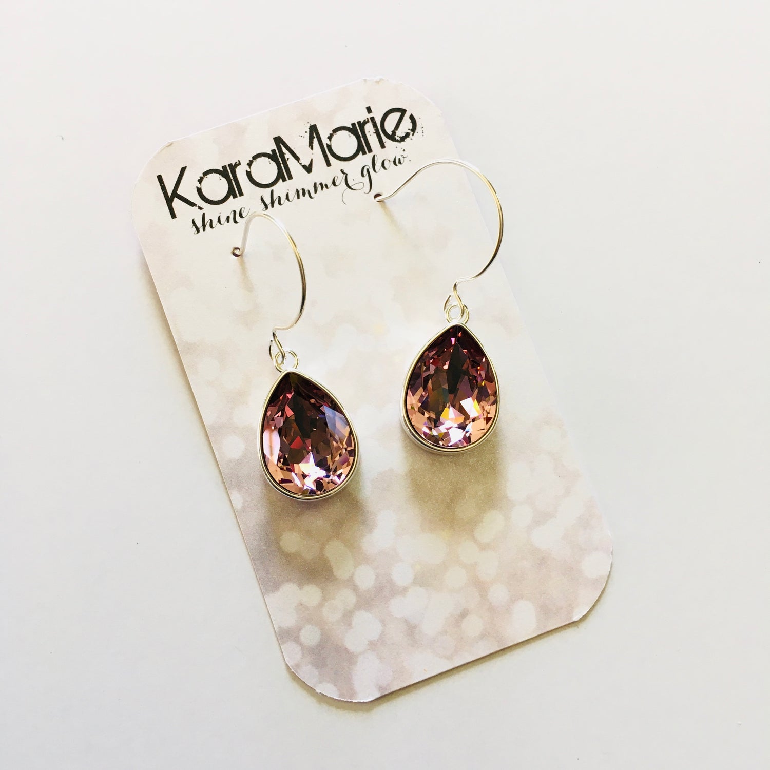 Large Cushion Teardrop Earrings - KaraMarie Boutique