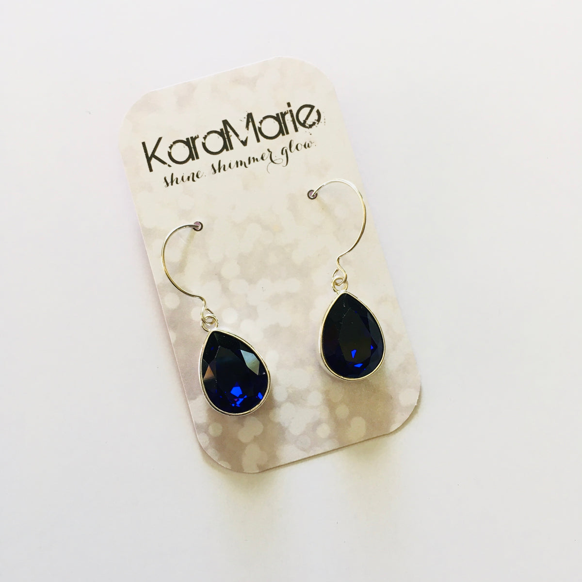 Large Cushion Teardrop Earrings - KaraMarie Boutique