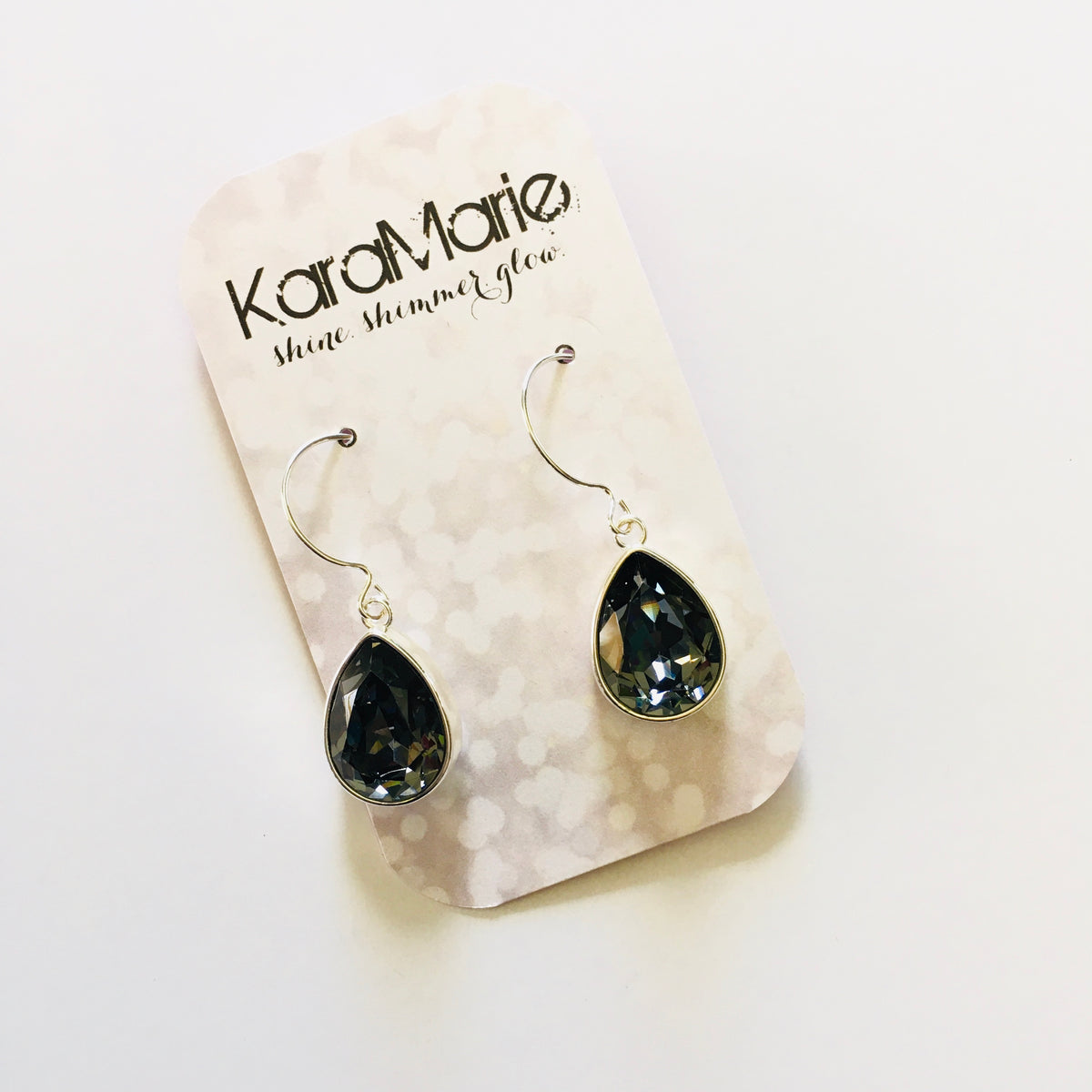Large Cushion Teardrop Earrings - KaraMarie Boutique