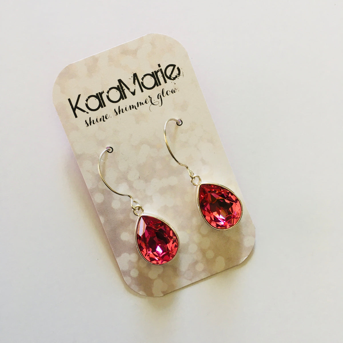 Large Cushion Teardrop Earrings - KaraMarie Boutique