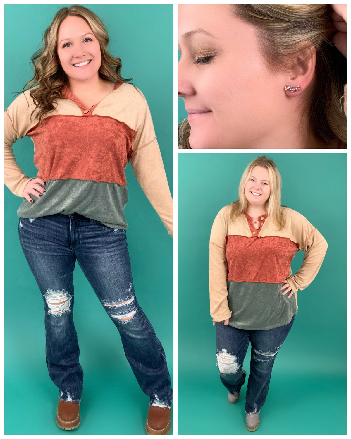 Simple Ear Crawler in Rose Peach - KaraMarie
