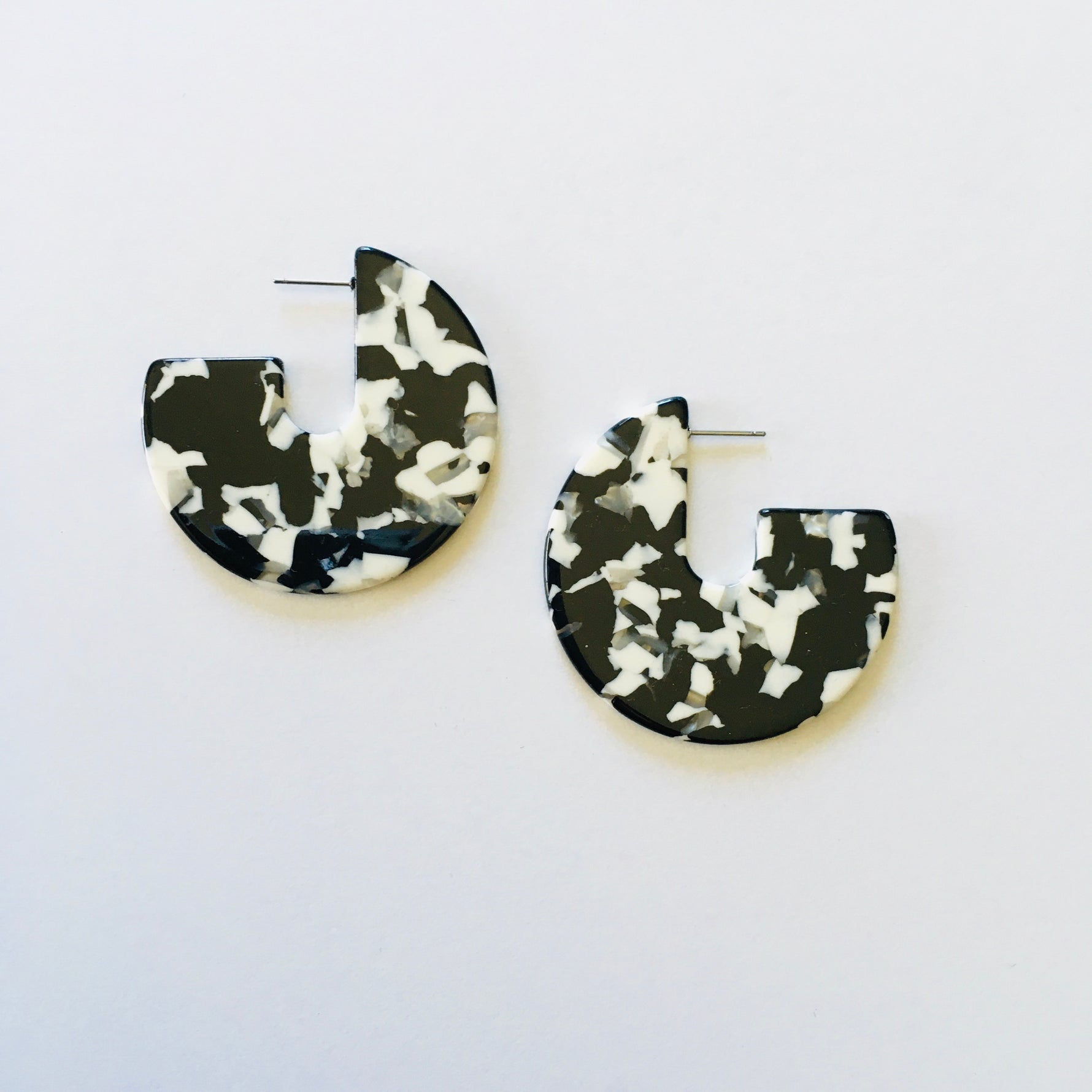 B+W Confetti Hoops - KaraMarie