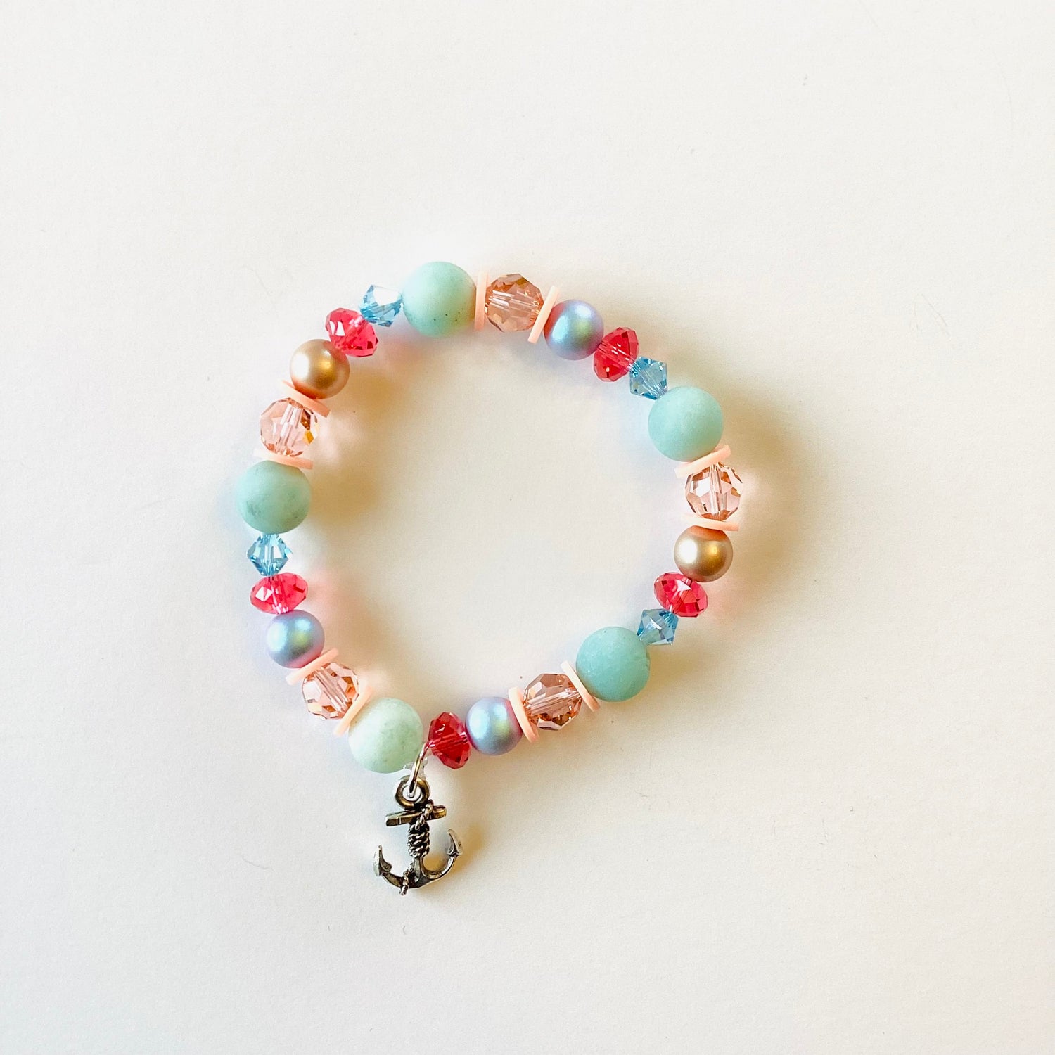 Beachy Beaded Stretch Bracelet