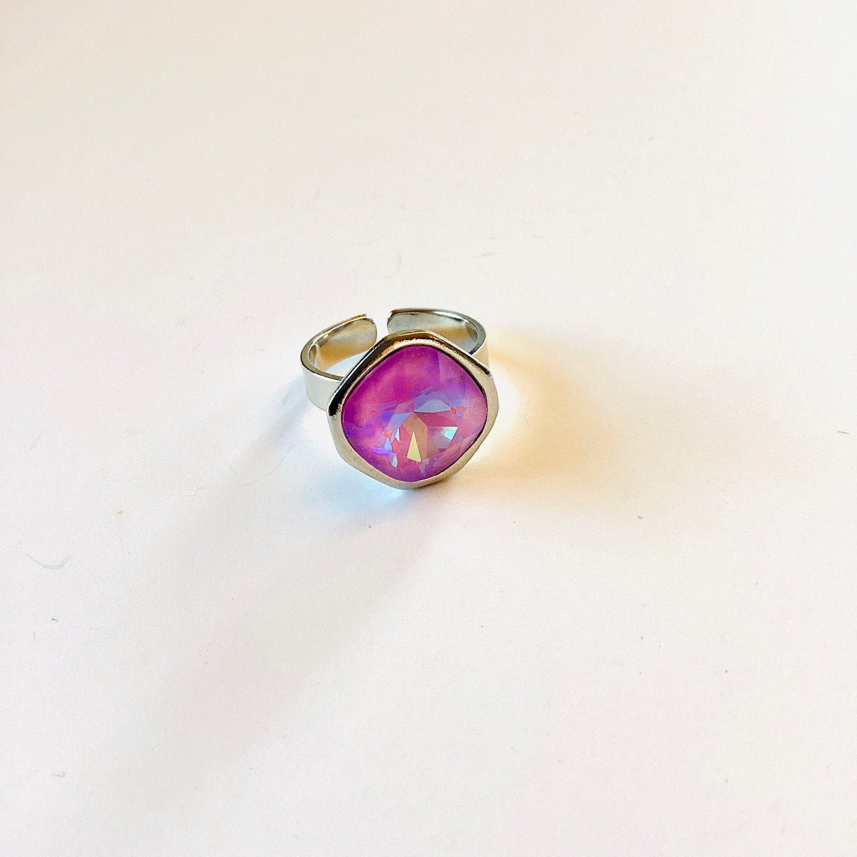 12mm Square Cushion Ring in Unicorn - KaraMarie