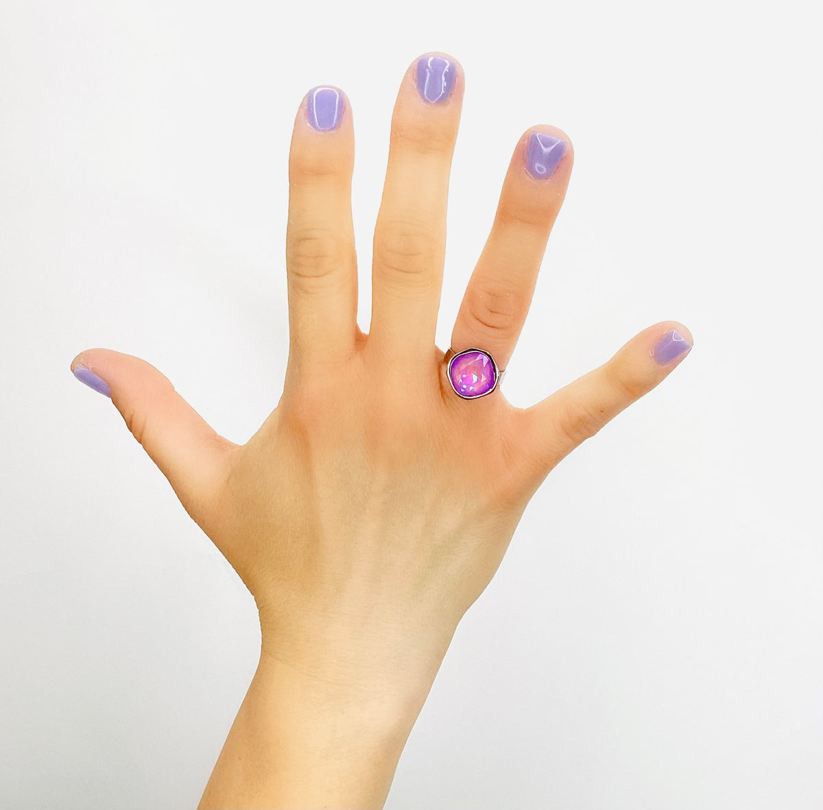 12mm Square Cushion Ring in Unicorn - KaraMarie