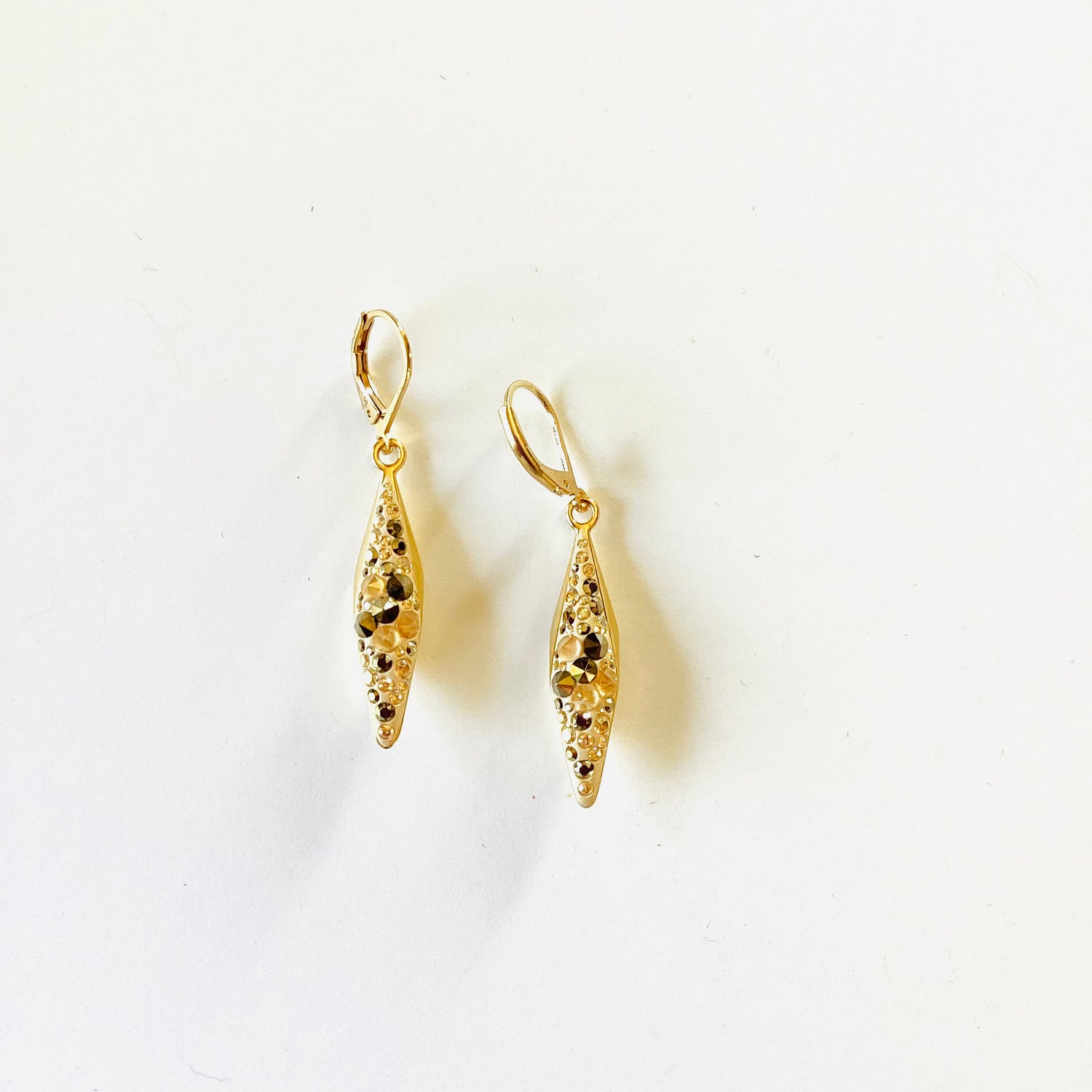 Golden Moonlight Moonspark Earrings