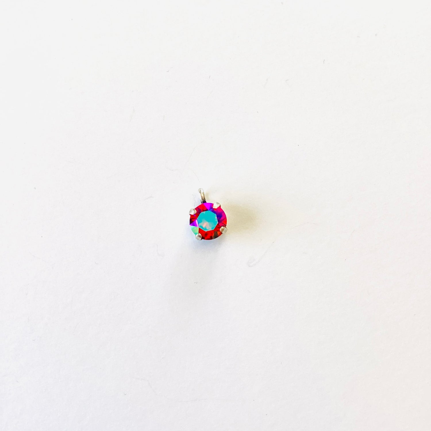 Simple Pendant Necklace in Scarlet Glacier Blue