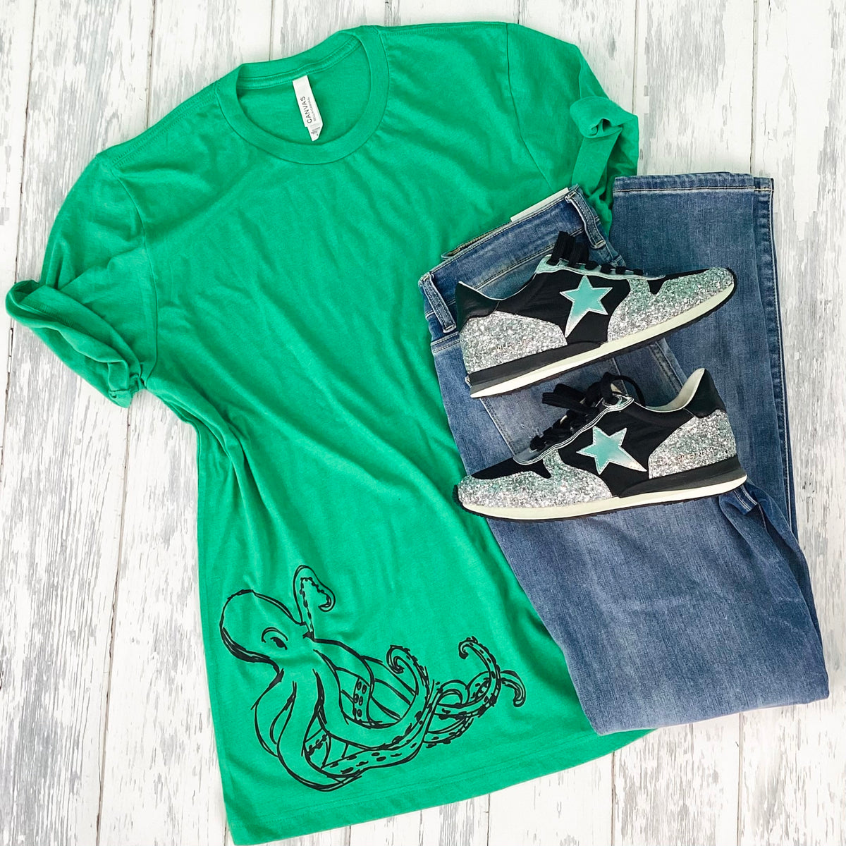 Octopus Graphic Tee - KaraMarie