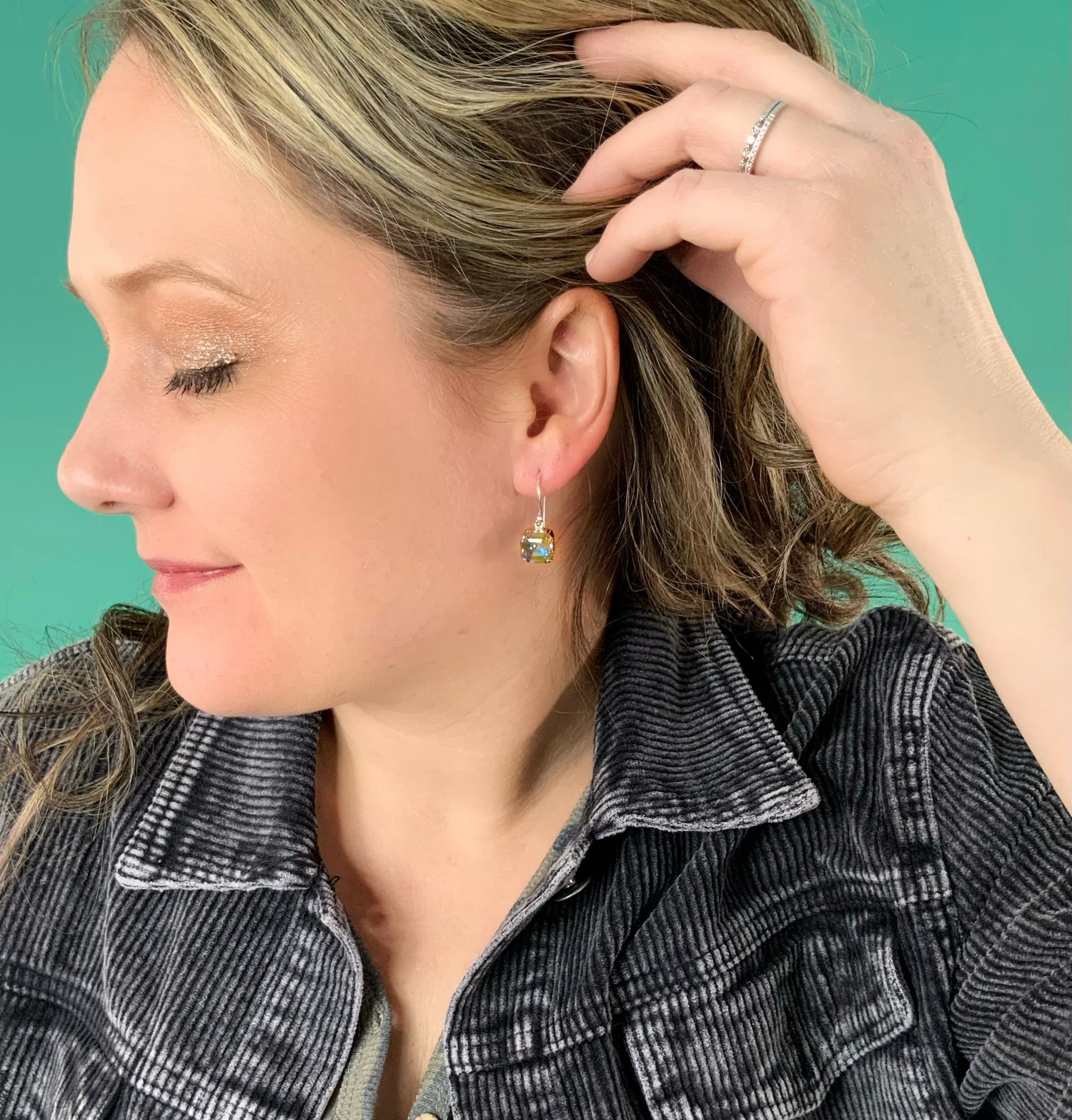 Army Green DeLite Drop Earring - KaraMarie