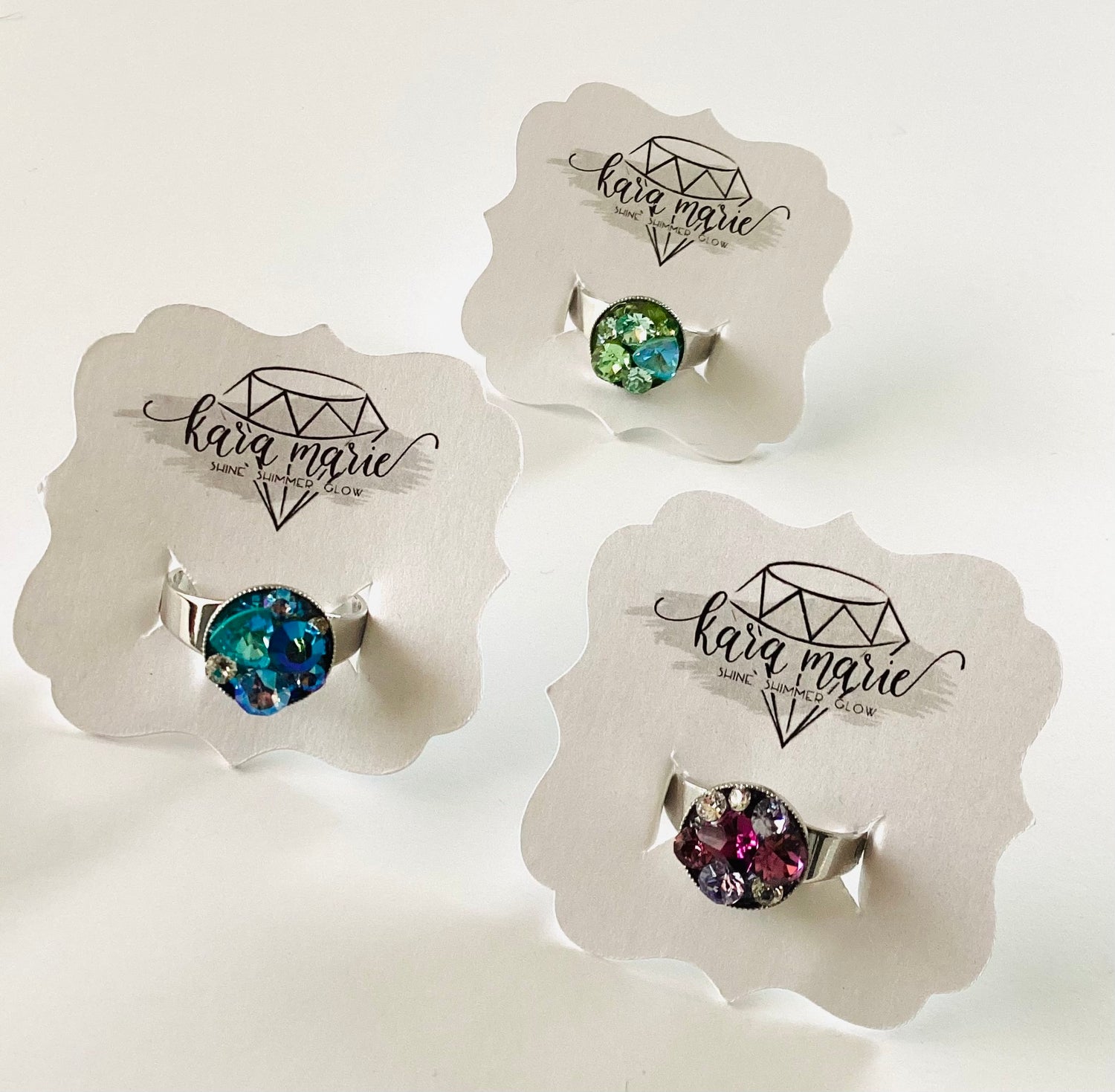 Treasure Chest Small Round Ring in Ultra Pink Hues