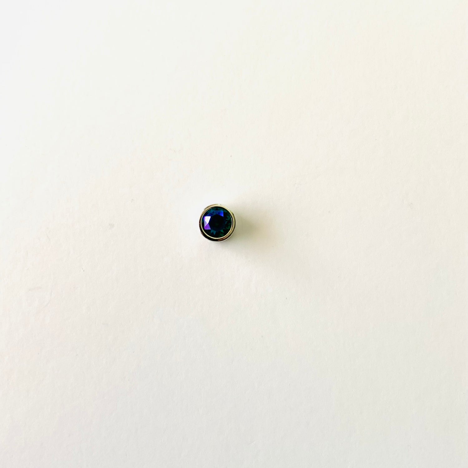 Simple Pendant Slide Necklace featuring Emerald Glacier Blue - KaraMarie