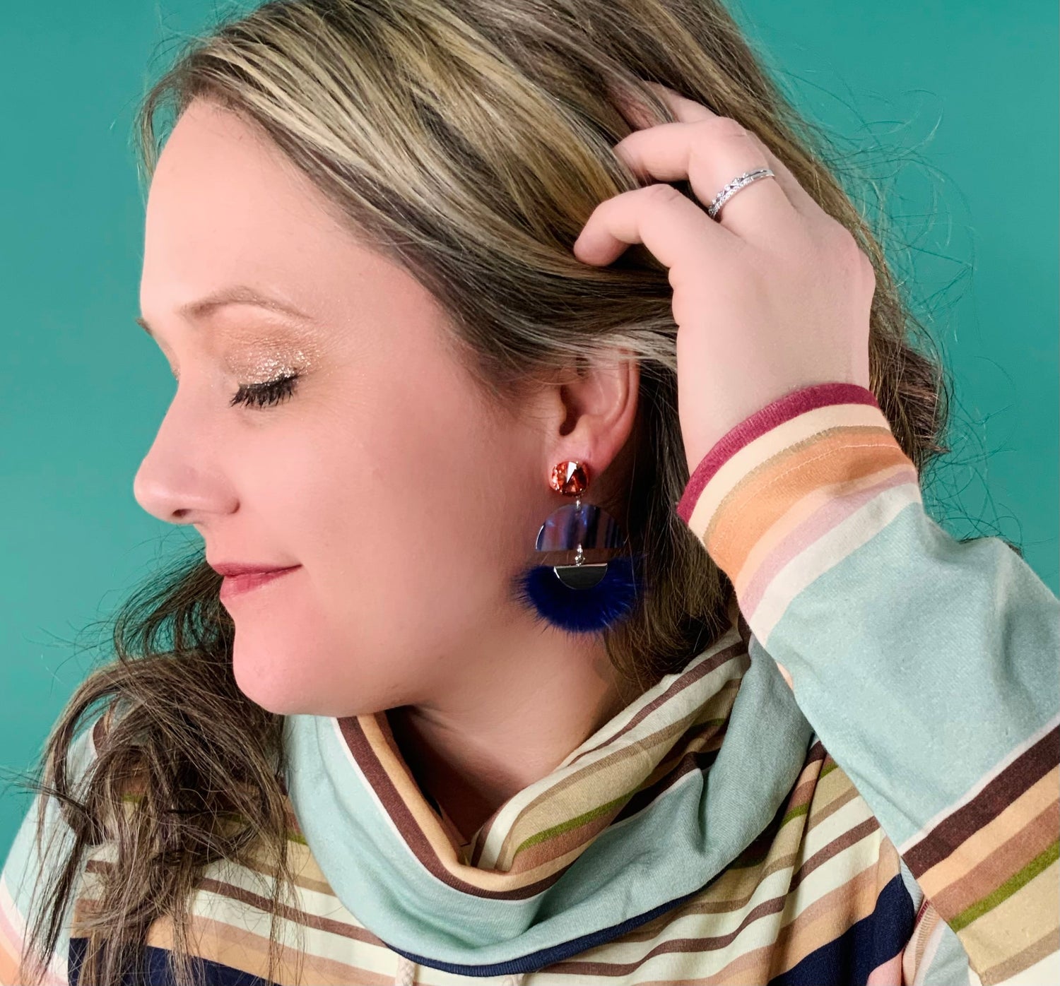 Mesmerized Faux Fur Earrings