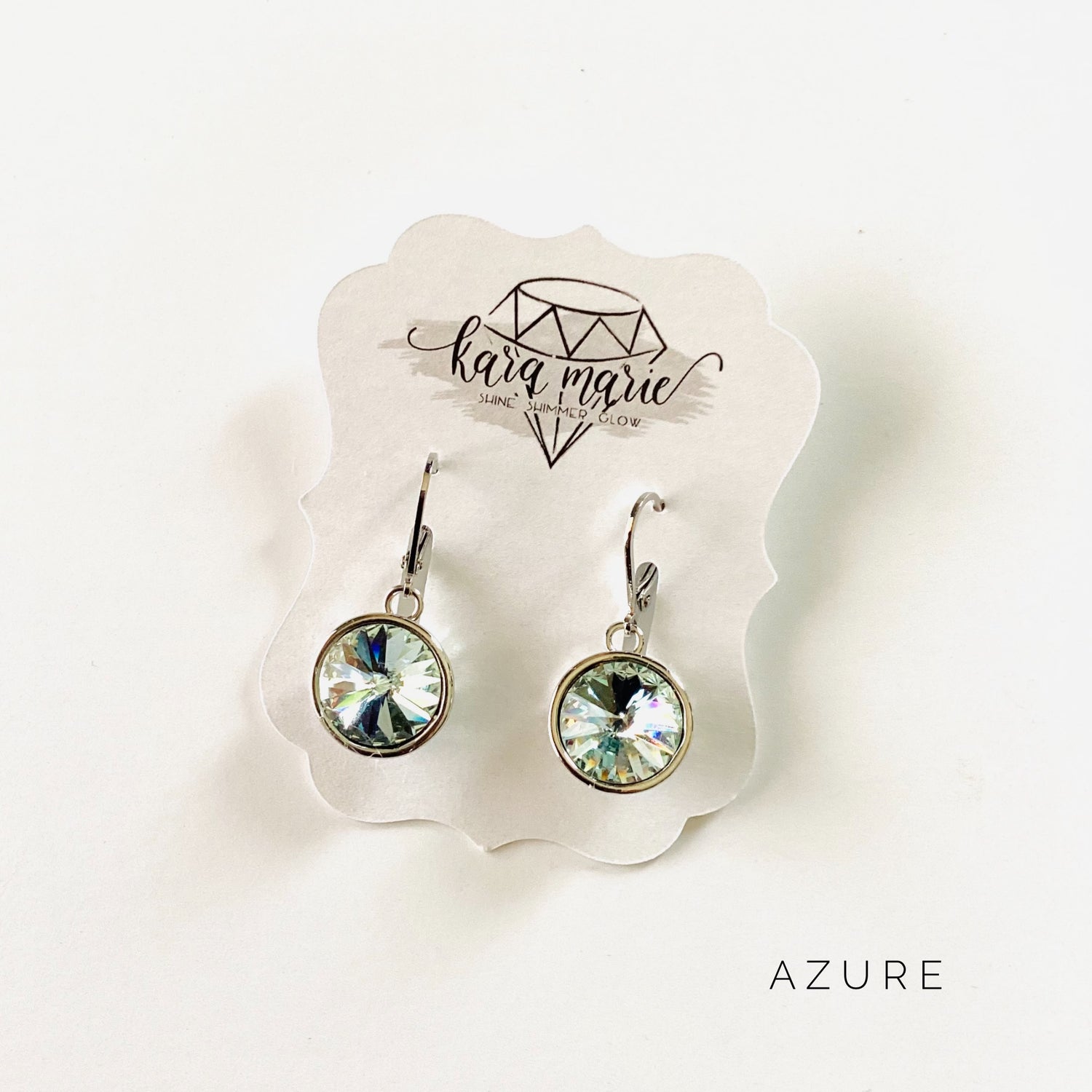 Rivoli Round Drop Earring {Multiple Colors!}