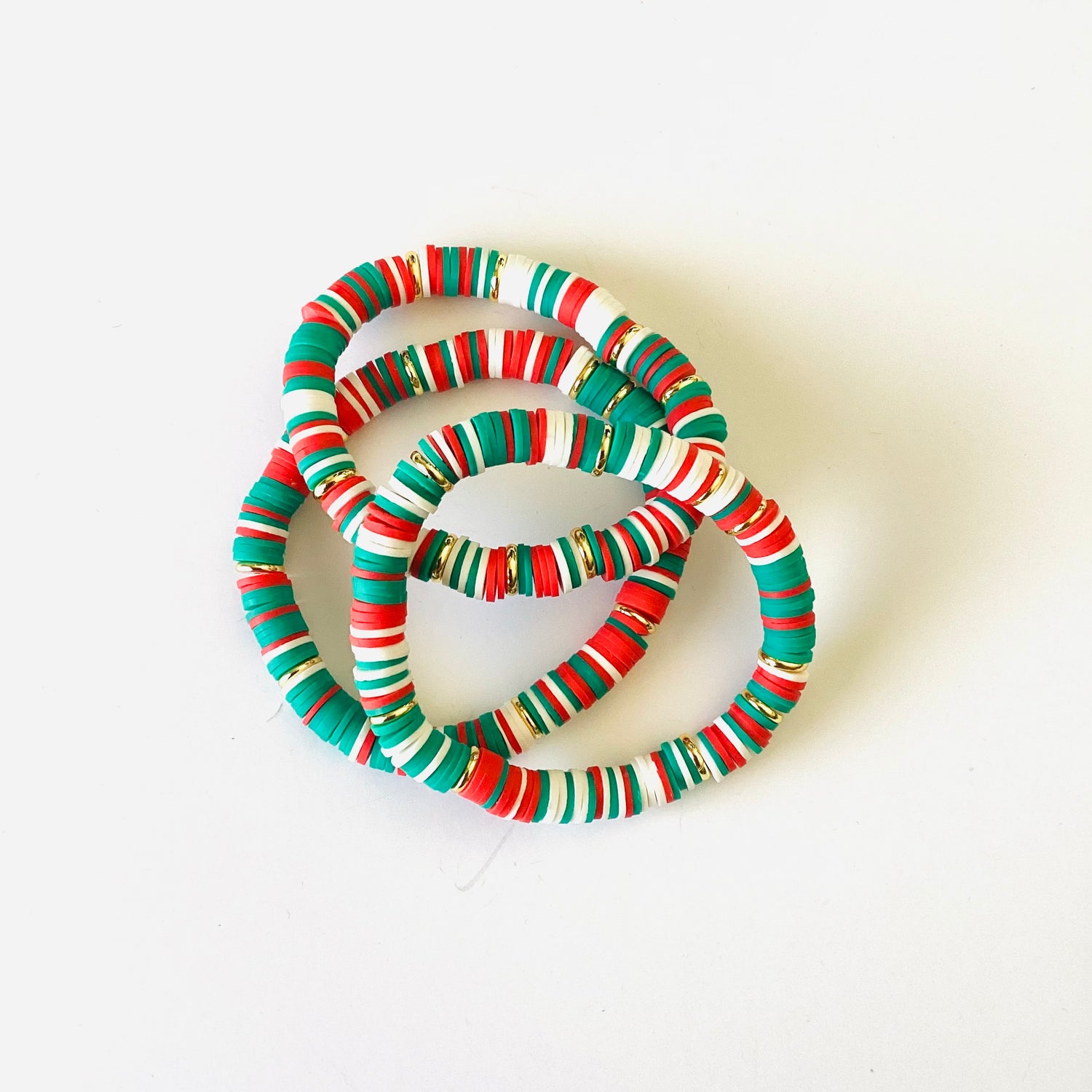 Holiday Heishi Stretch Bracelet {NO CHARM}