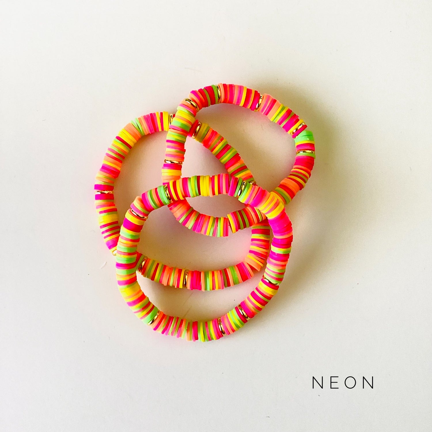 Neon  Heishi Stretch Bracelet {NO CHARM}