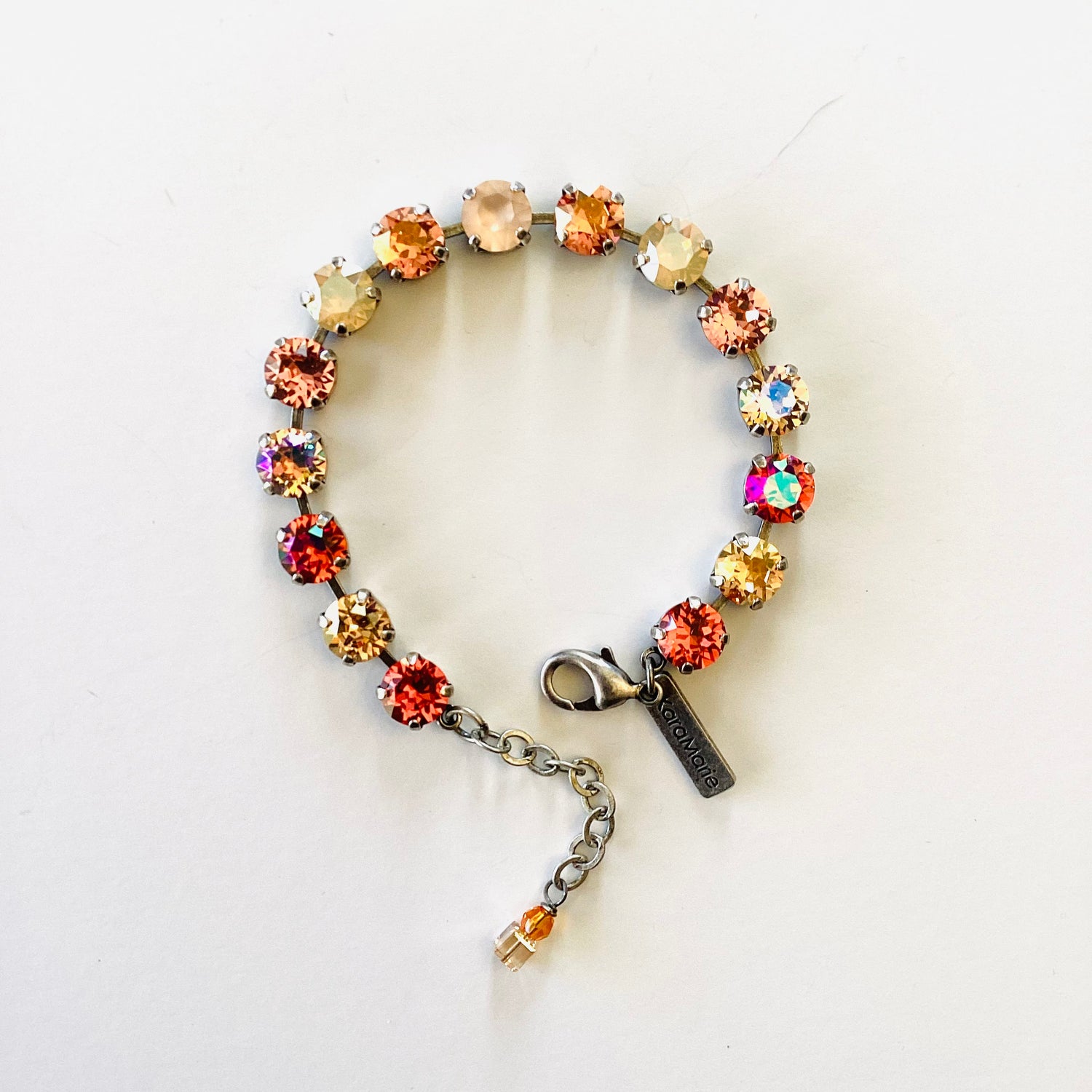 Diamonds Bracelet featuring Light Peach Matte + Rose Peach Champagne