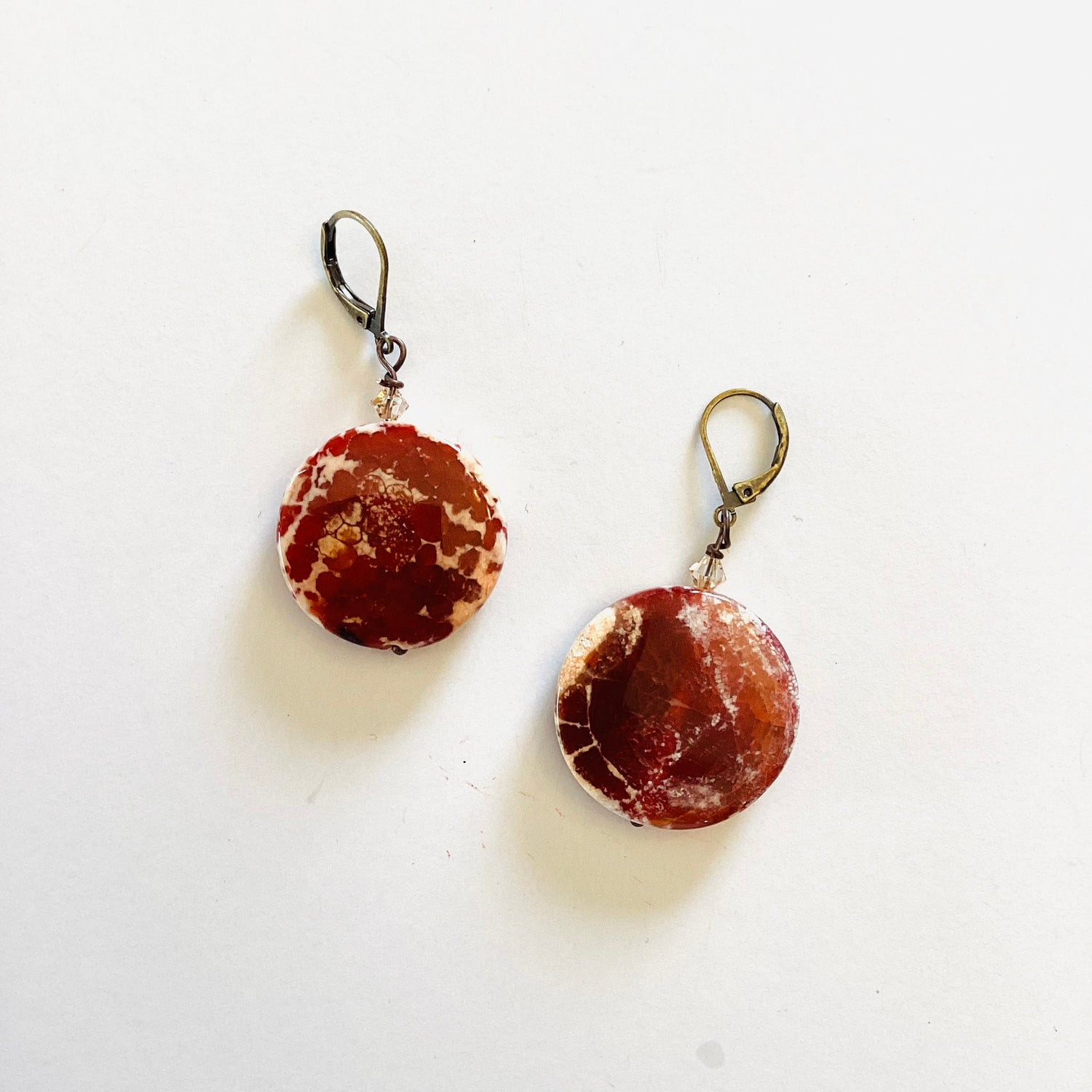In Love Red Rock Earrings