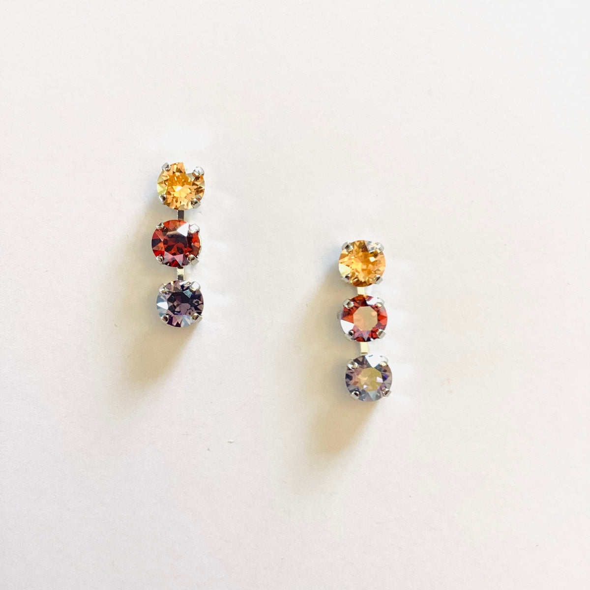 Navy Vibes Polka Dot Earrings - KaraMarie