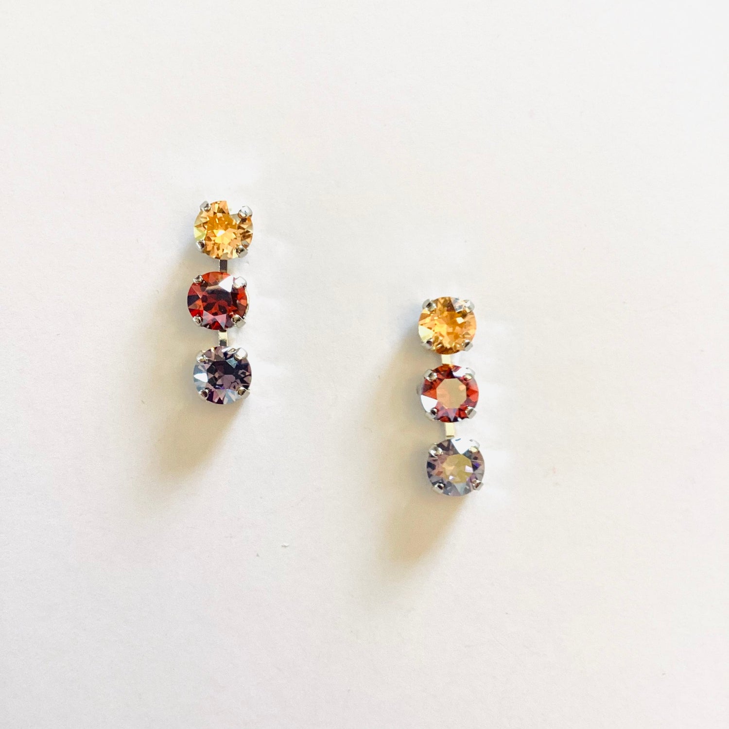 Navy Vibes Polka Dot Earrings - KaraMarie