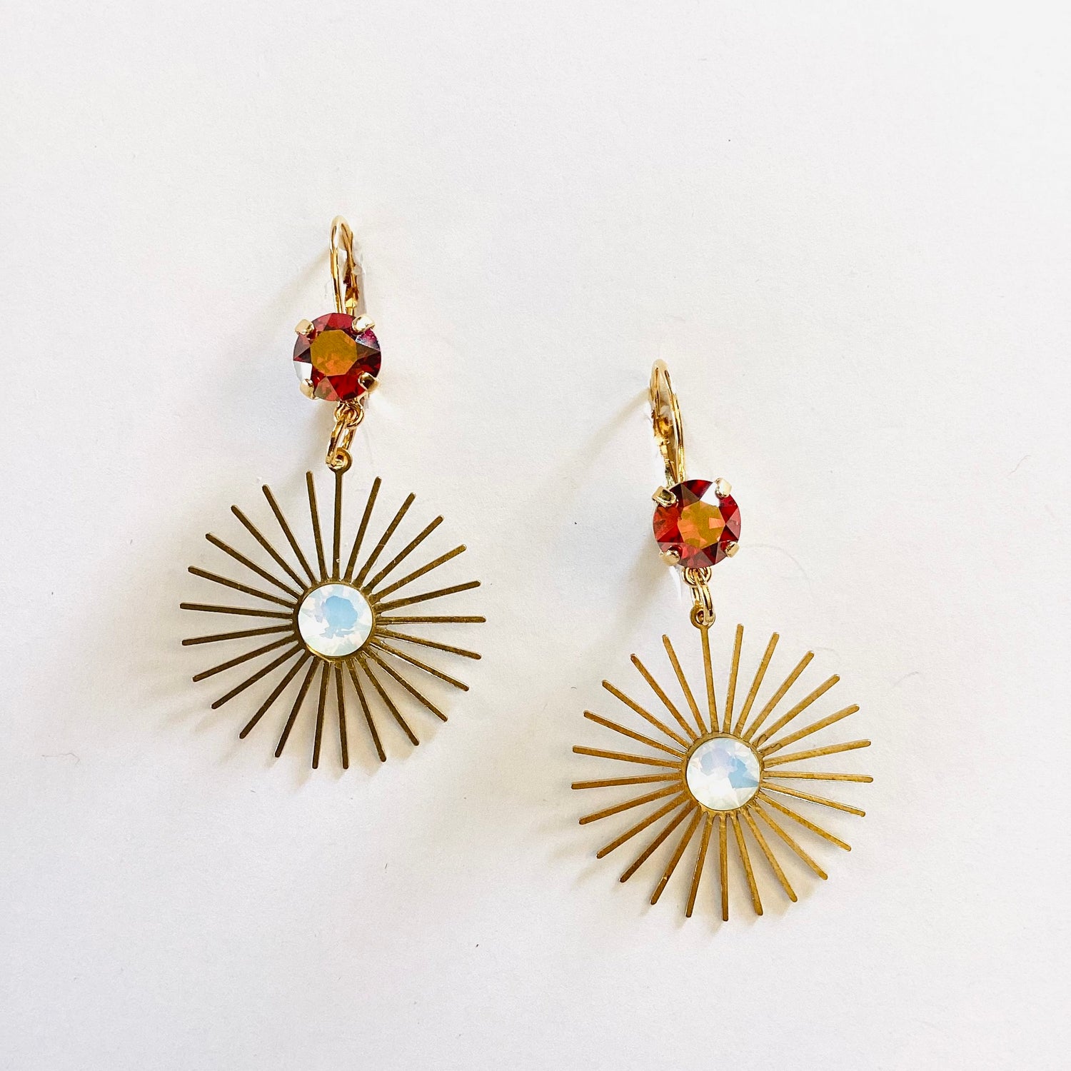 Golden Sunburst Earrings