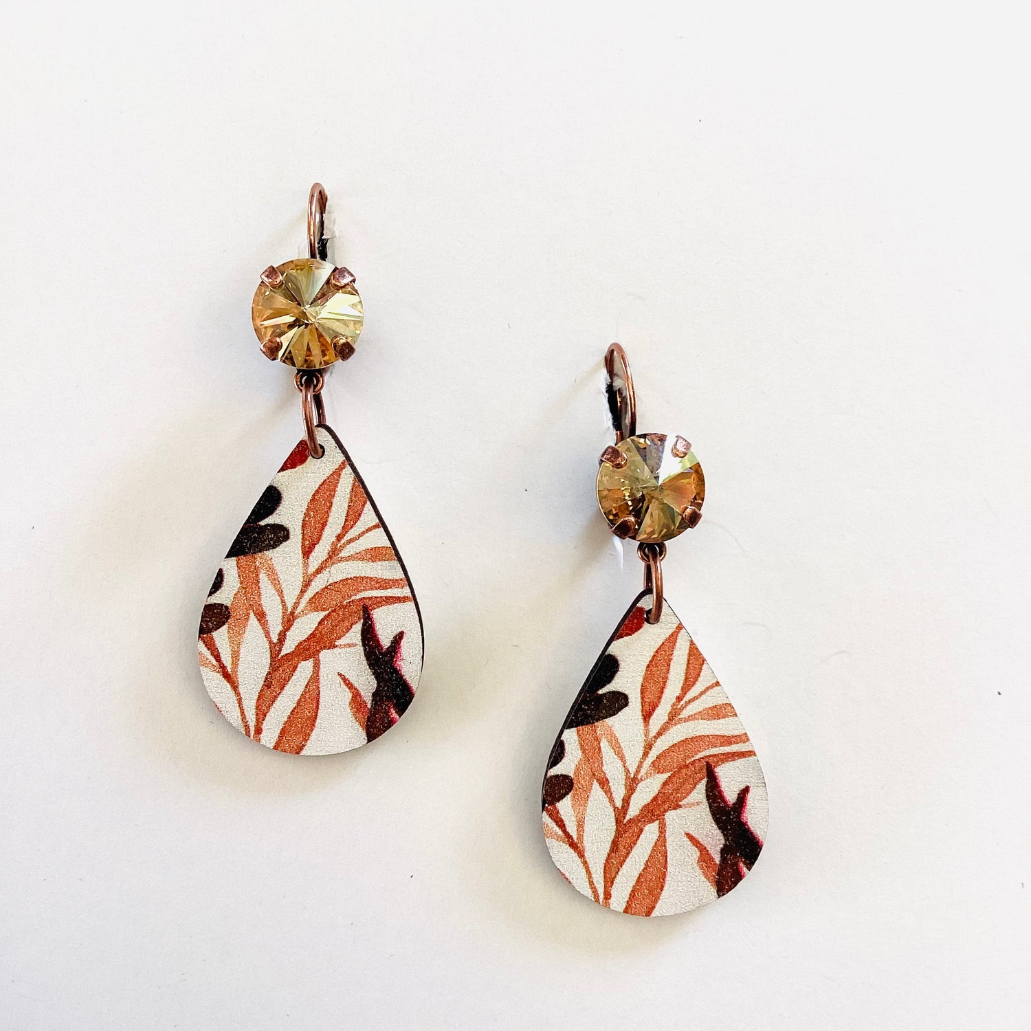 Sweet Surprise Rustic Wood Earrings