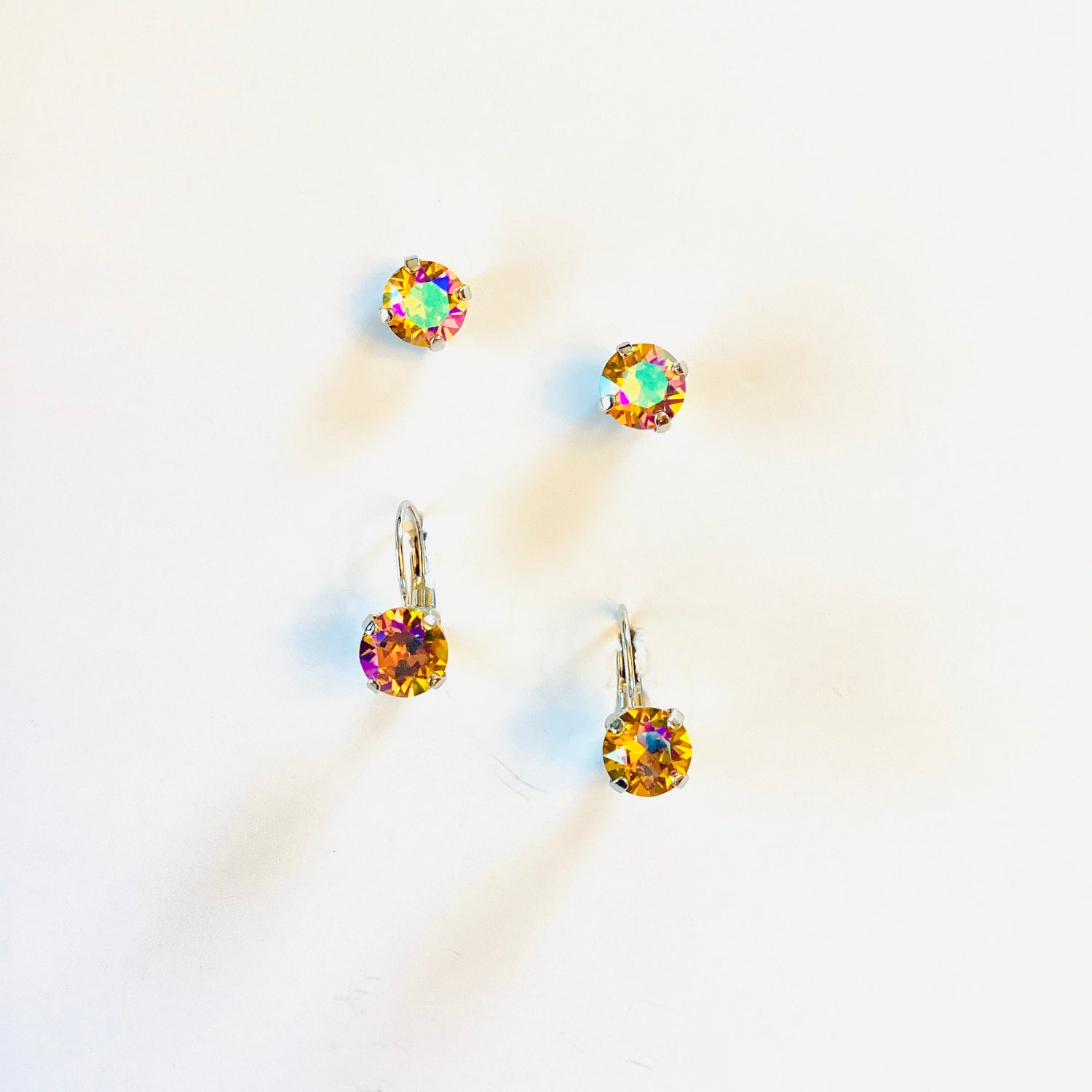 8mm Drop OR Post in Sunflower Glacier Blue