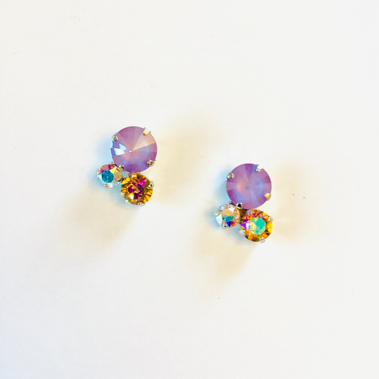 Cluster Earrings featuring Sunflower Glacier Blue