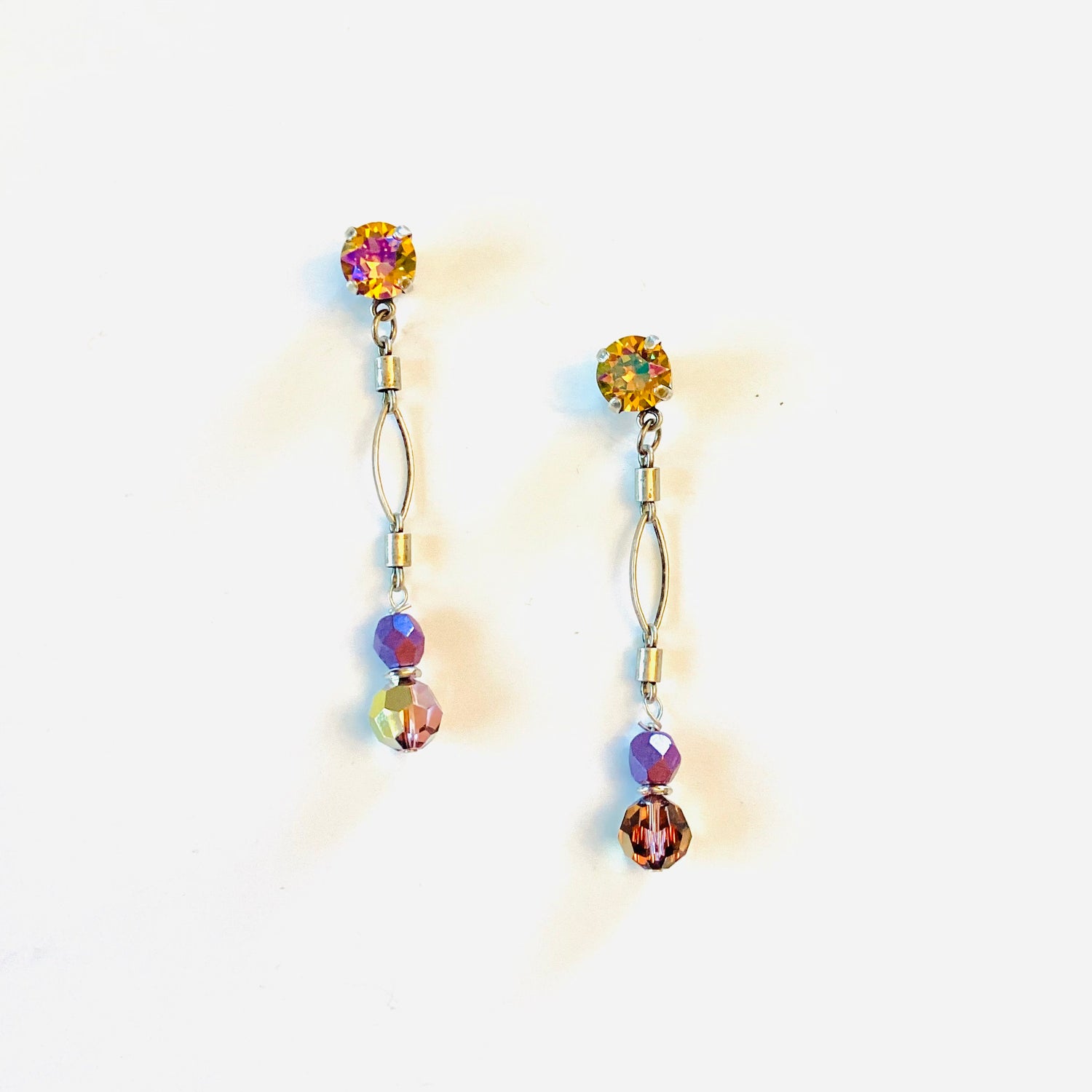 Charm Drop Earring in Sunflower Glacier Blue