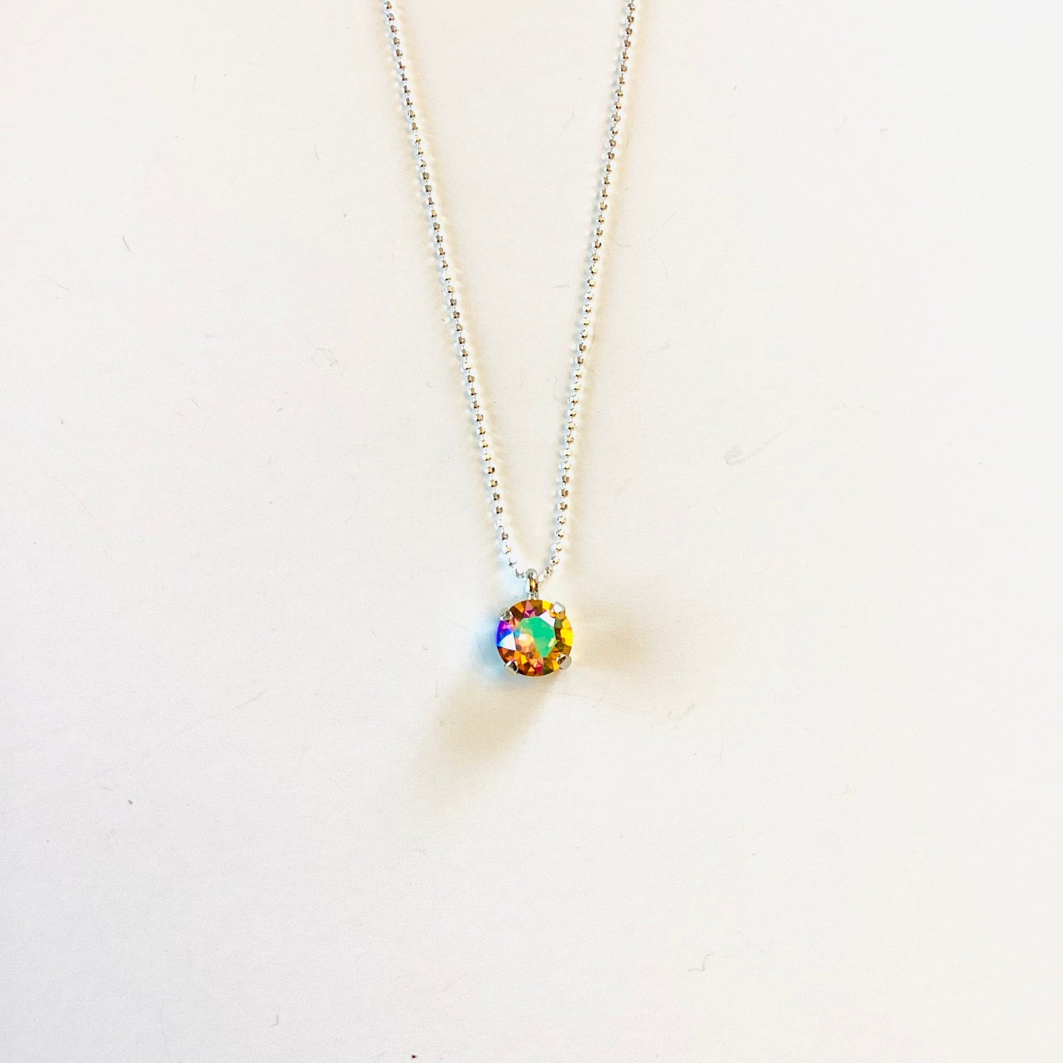 Simple Pendant Necklace in Sunflower Glacier Blue