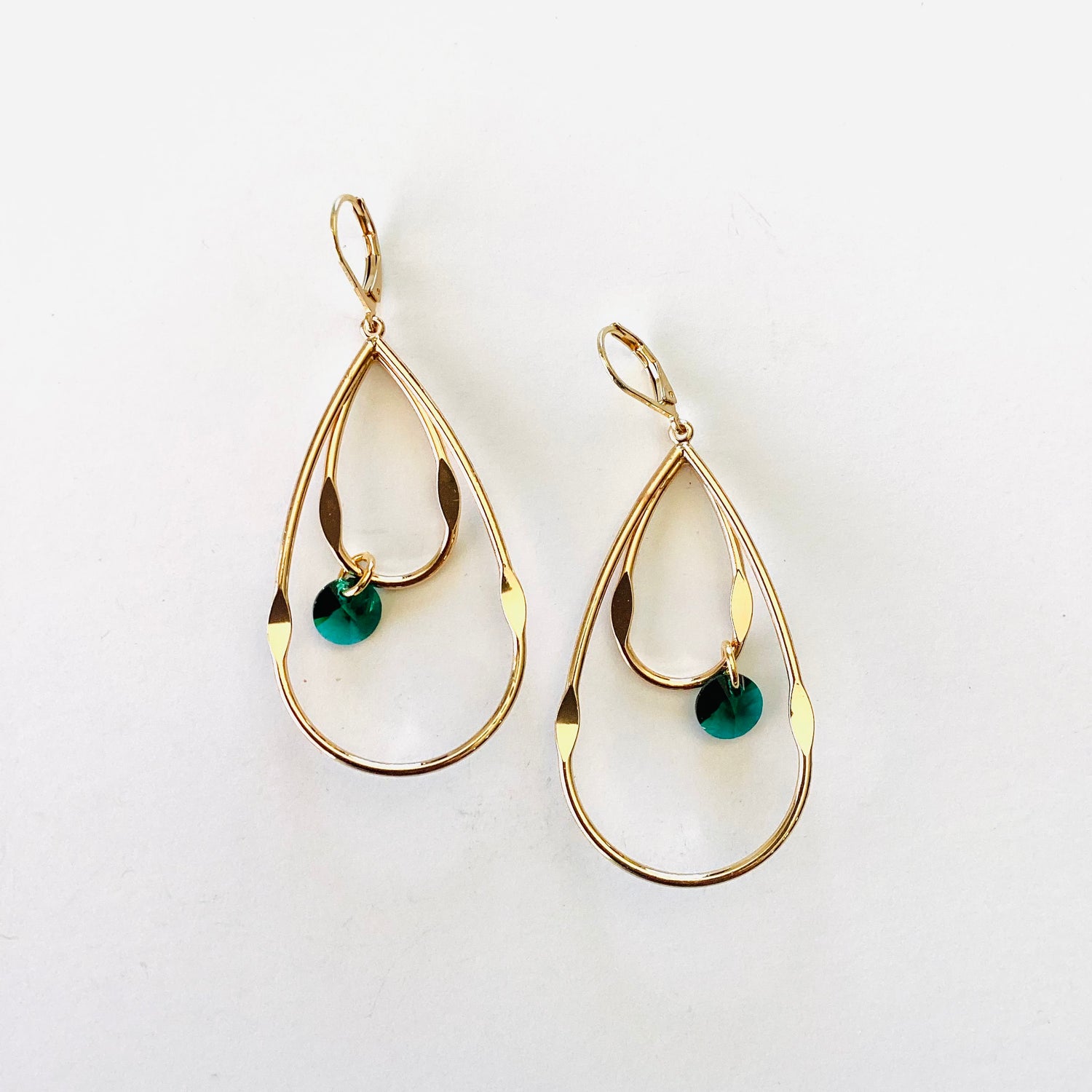 Garden Dream Earrings in Emerald - KaraMarie
