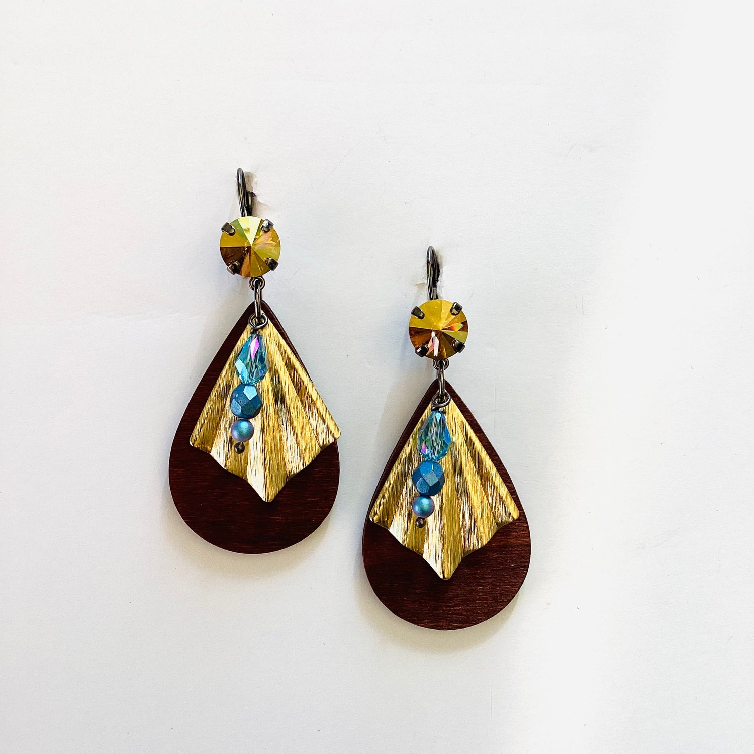 Wooden Wave Earrings - KaraMarie