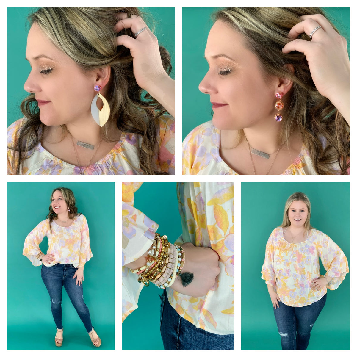 Give Me Grace Wood Earring - KaraMarie