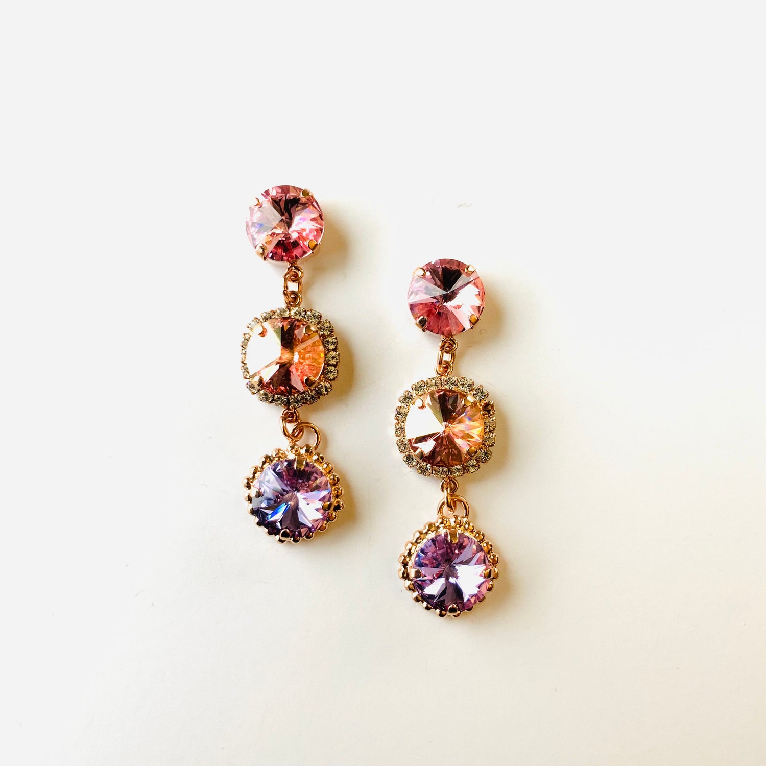 Pastel Rose Gold Soda Pop Earring