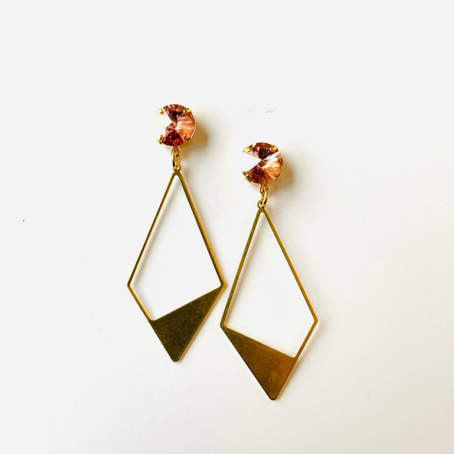 Stop You in Your Tracks Gold Drop Earrings