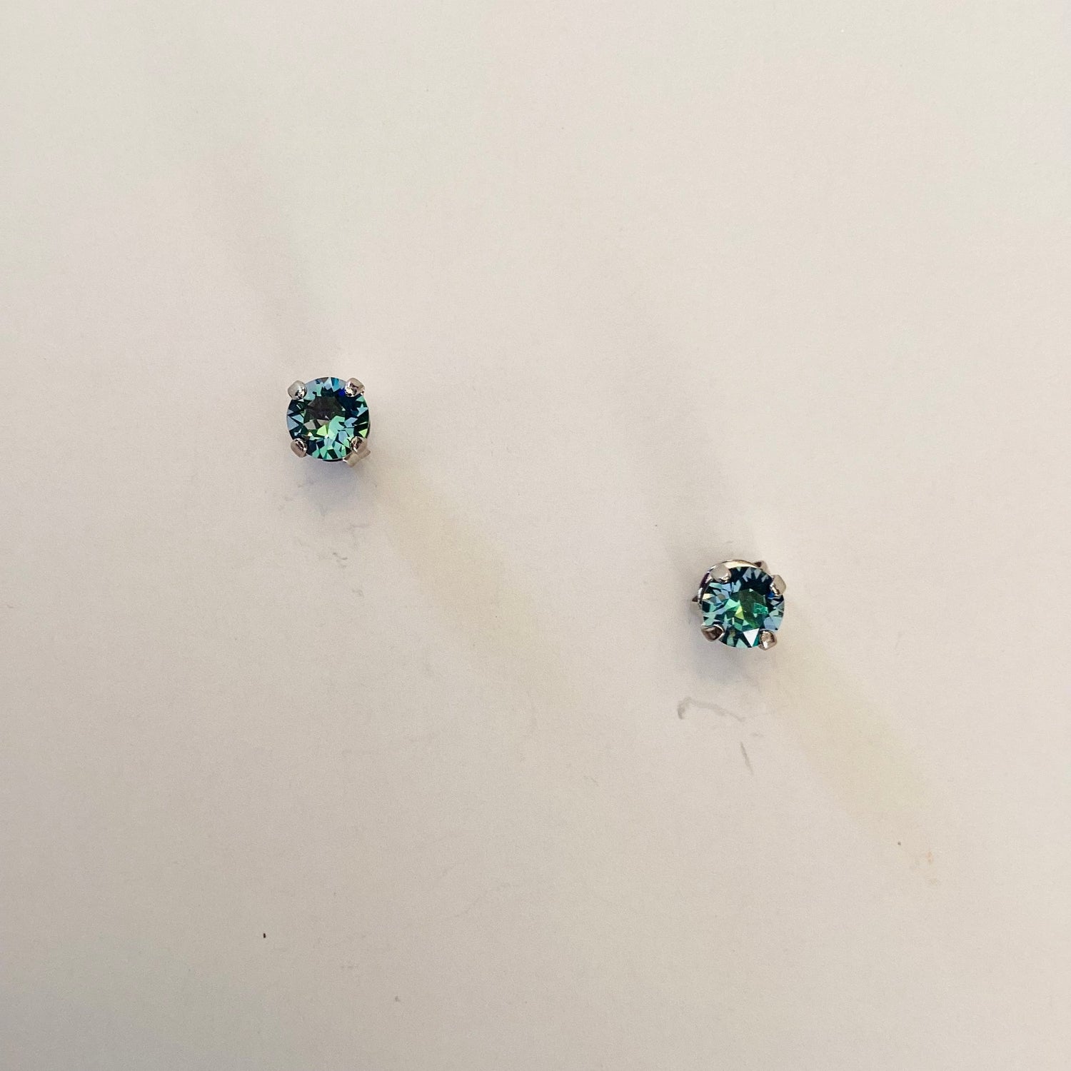 6mm Drop OR Post in Aqua Champagne