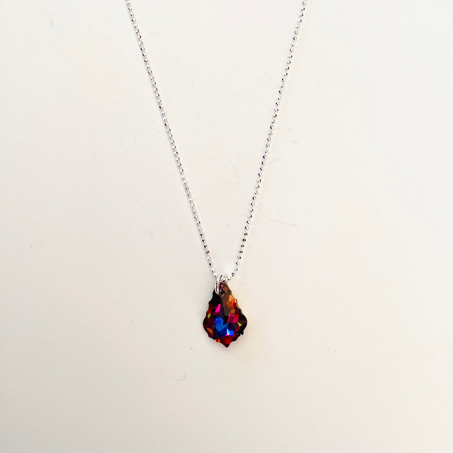 Baroque Drop Necklace in Volcano