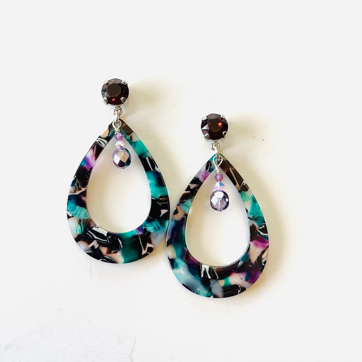 Out of This World Galaxy Earring in Amethyst Volcano