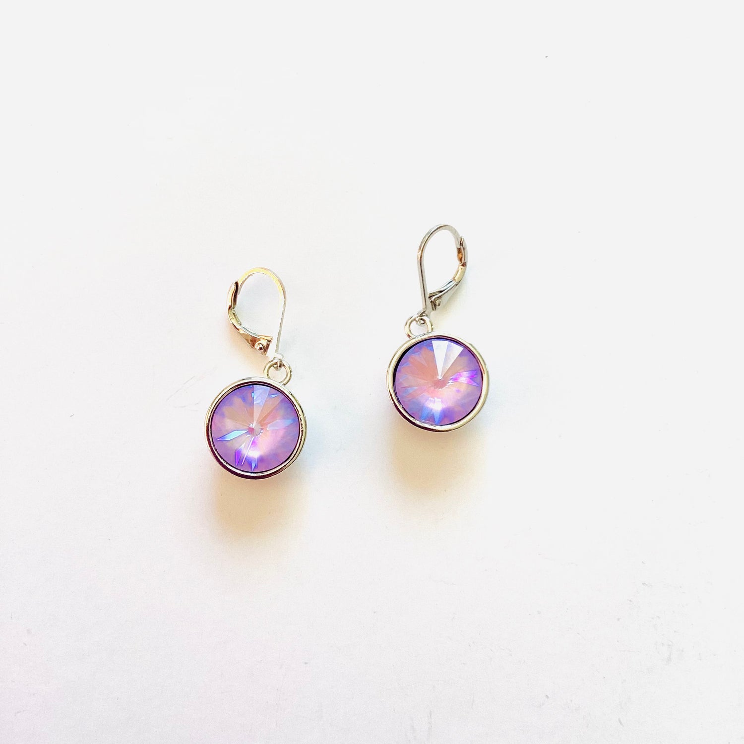 Rivoli Round Drop Earring in Unicorn