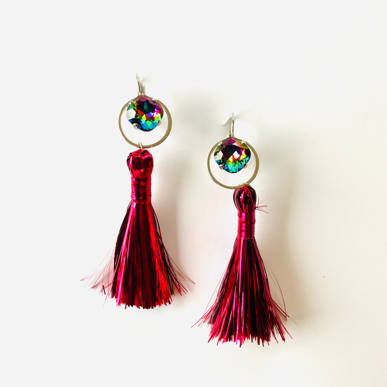 Tinsel Tassel Earrings
