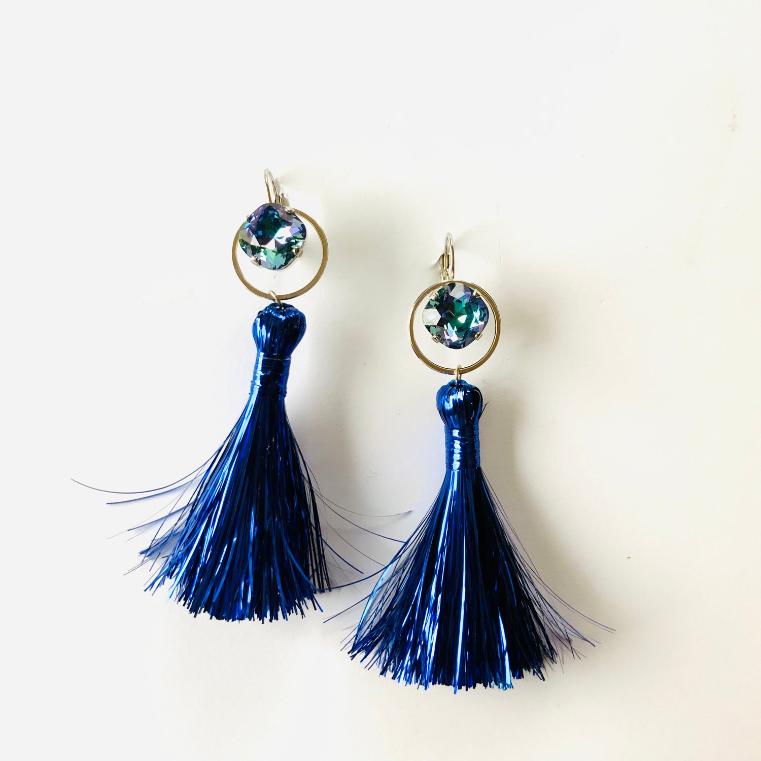 Tinsel Tassel Earrings