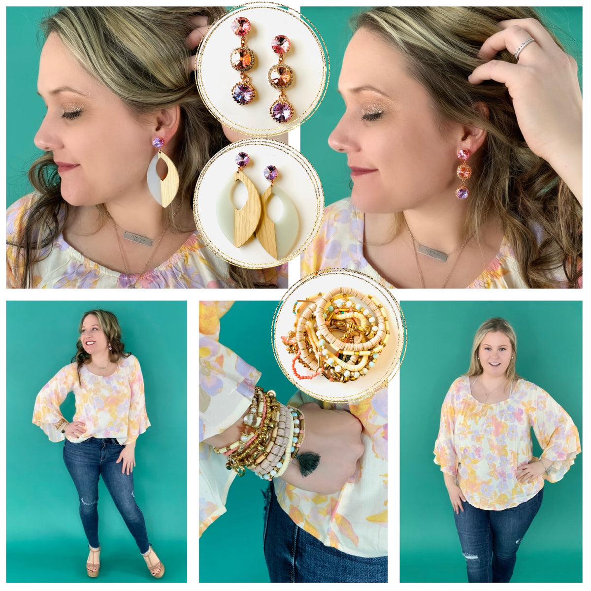 Give Me Grace Wood Earring - KaraMarie