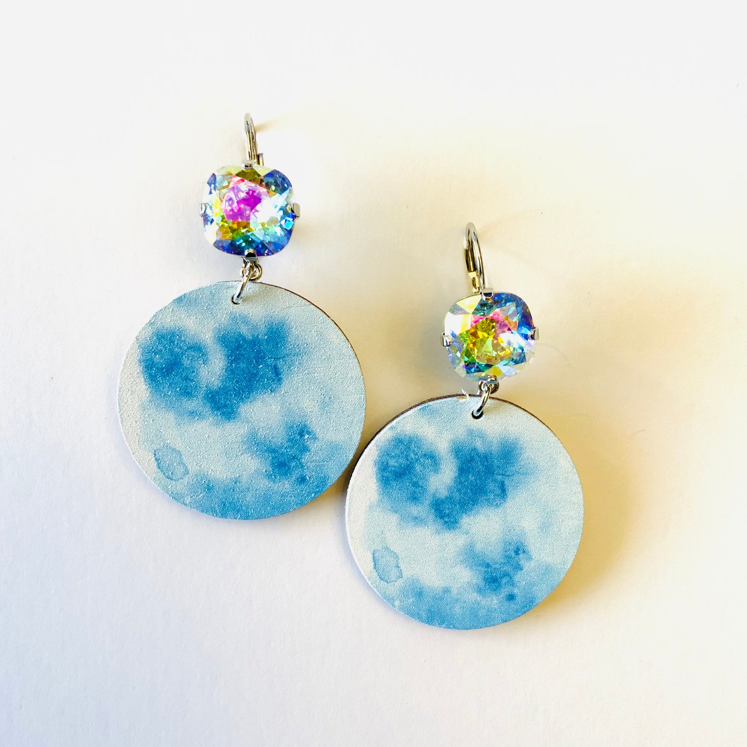Starring at the Clouds Wood Earrings - KaraMarie