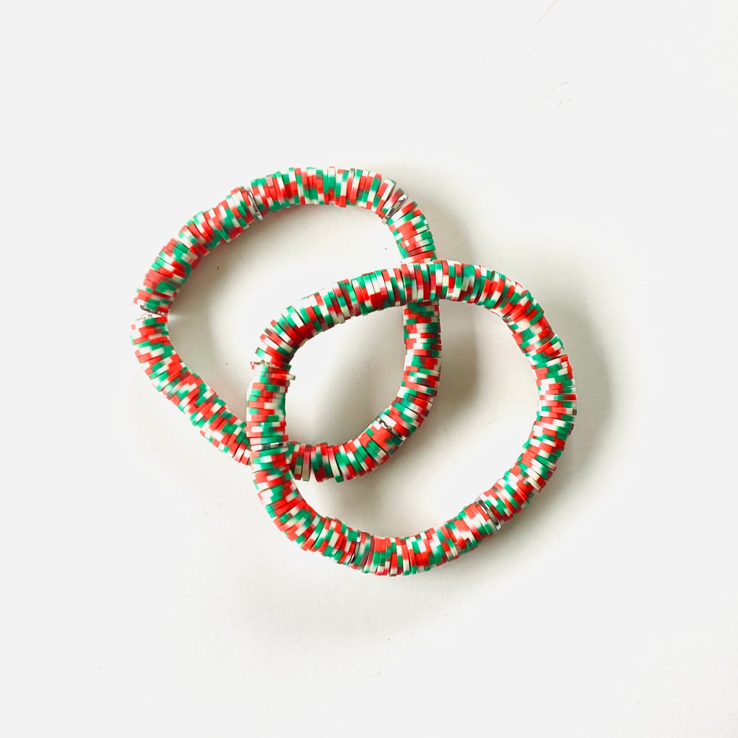 Holiday Confetti Heishi Stretch Bracelet {NO CHARM} - KaraMarie