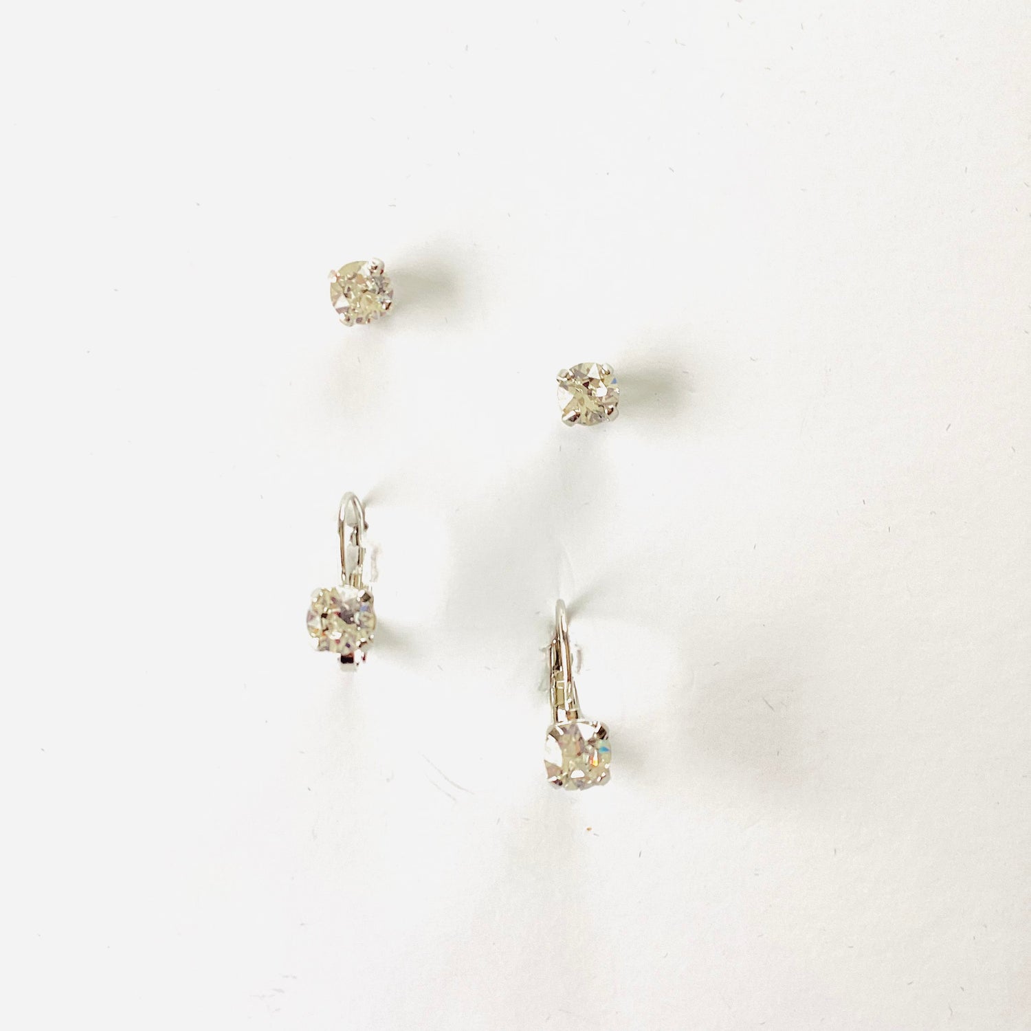 6mm Drop OR Post in Crystal