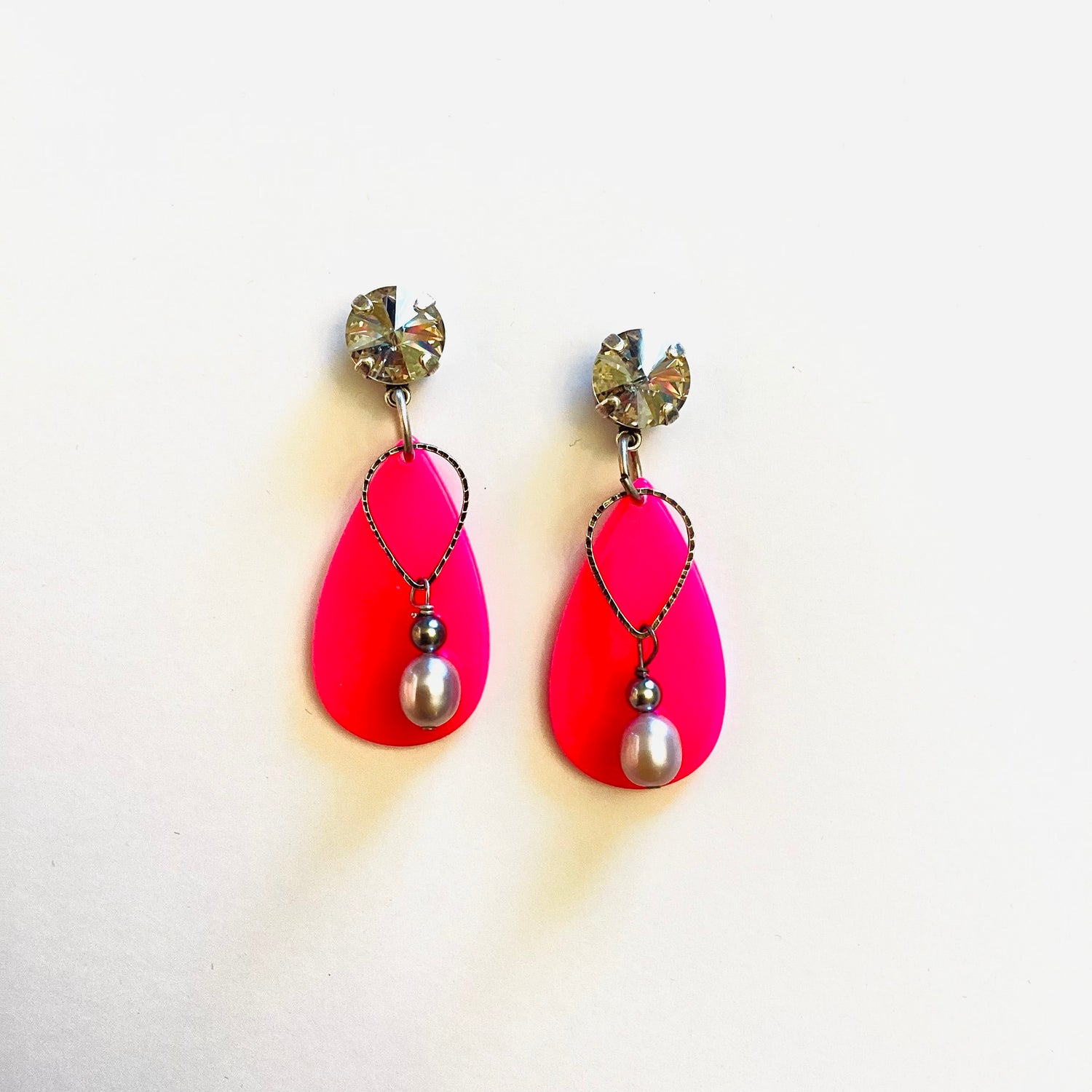 Weekend Warrior Pink Earrings