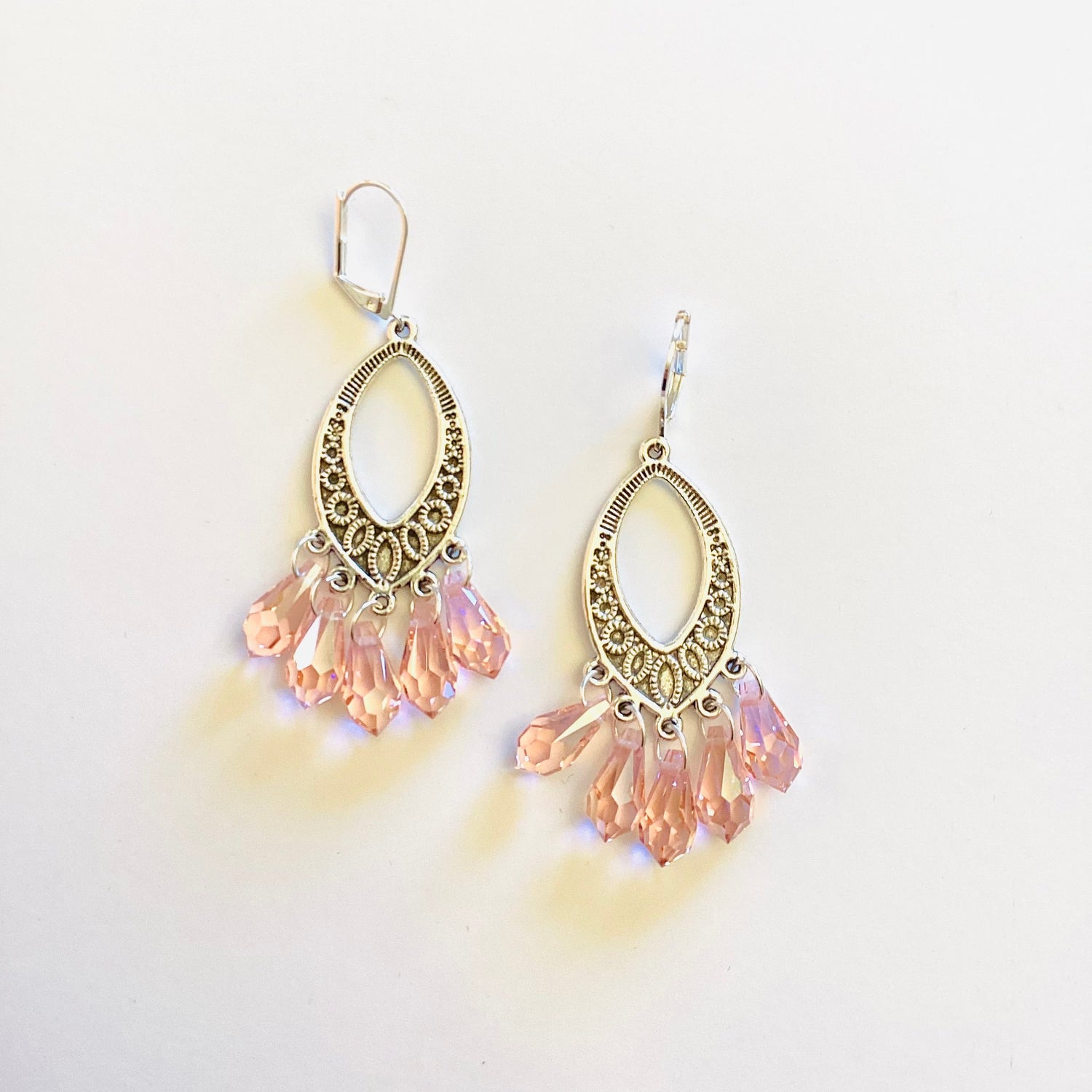 Cotton Candy Chandlier Earrings