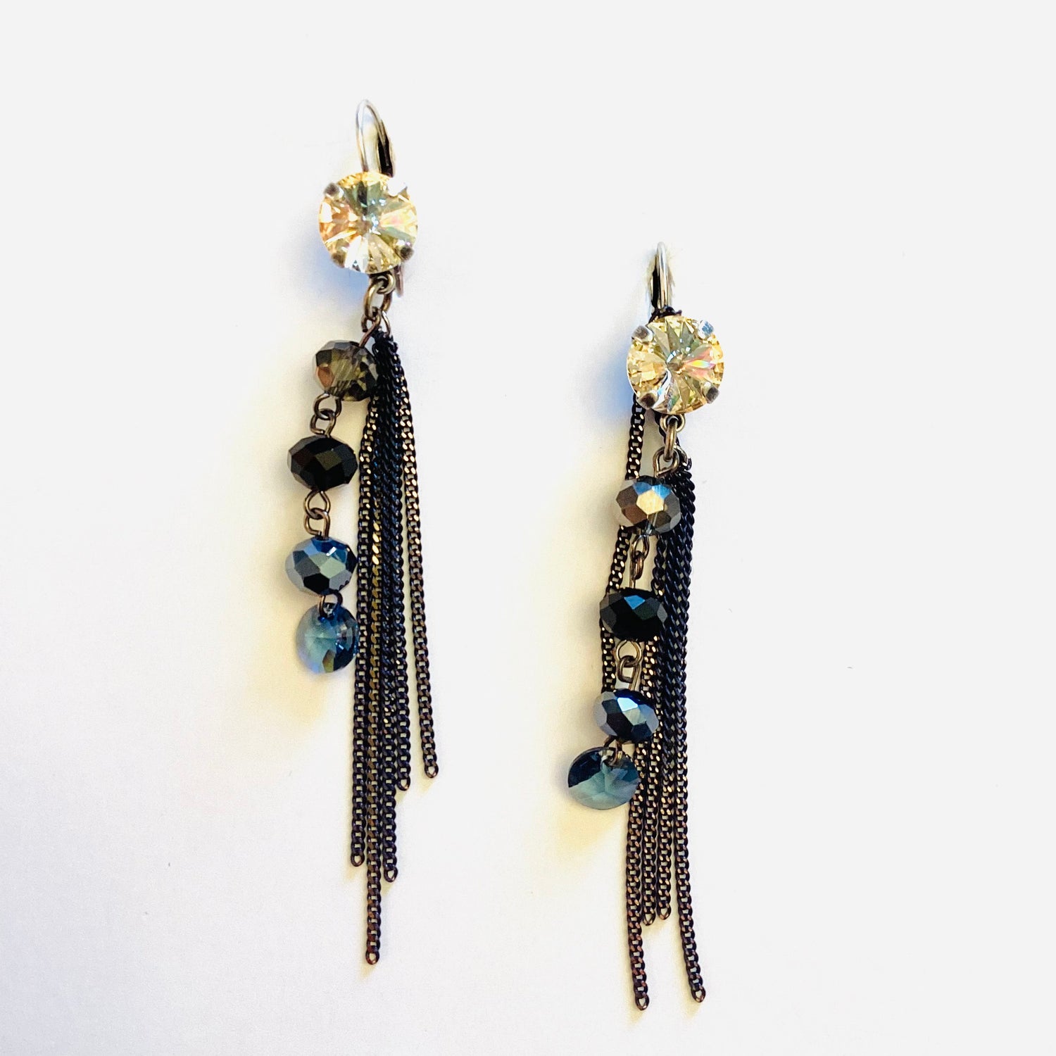 Moonlit Drop Fringe Earrings